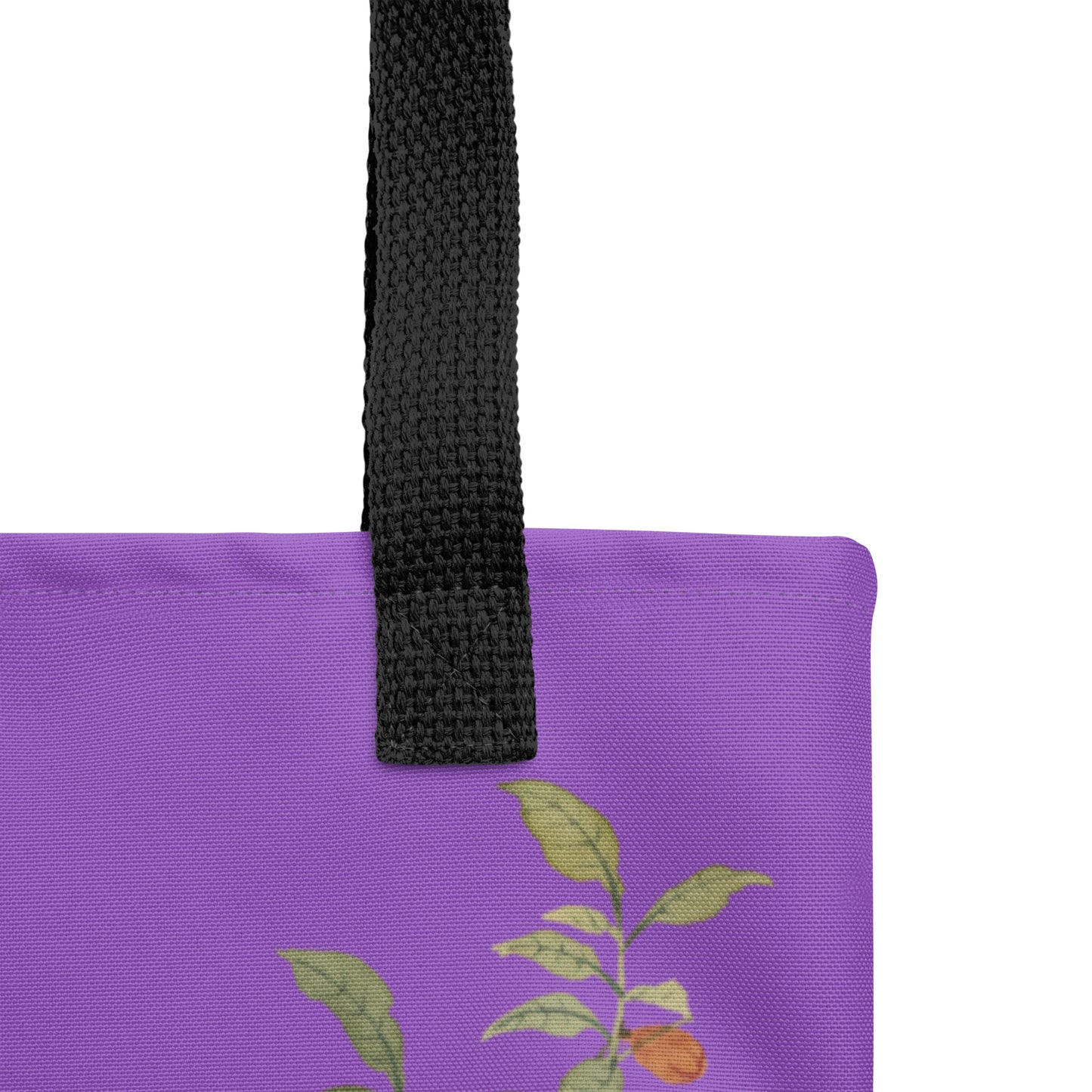 The Spirit of Flowers in Twelve Months｜Hollyhock and Pomegranate in Bloom｜Tote bag｜Purple