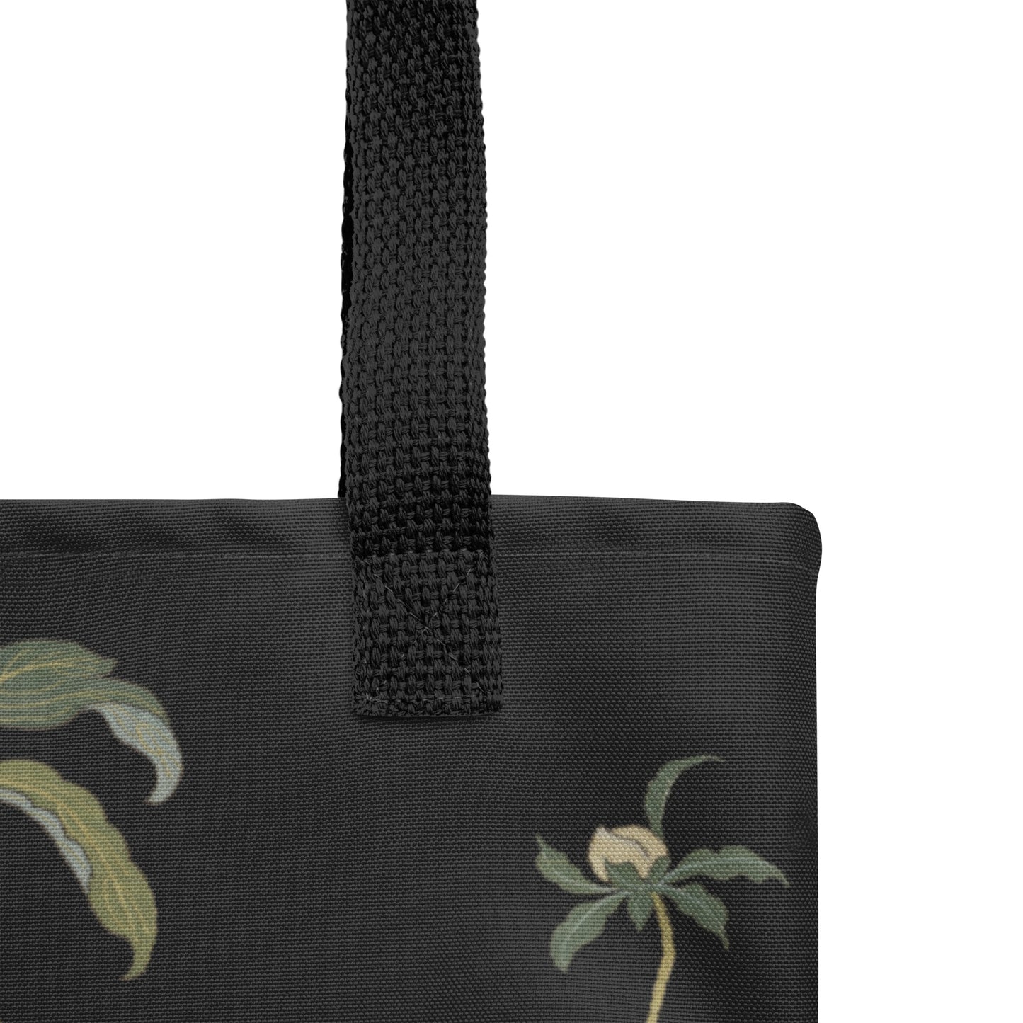 Kesi Flower Album｜Peonies and Butterfly｜Tote bag｜Black