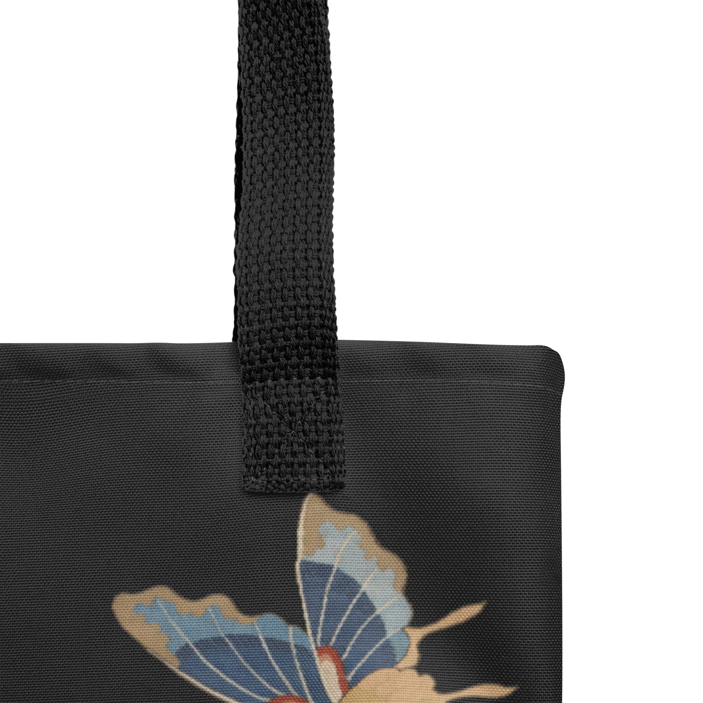 Kesi Flower Album｜Hibiscus and Begonia Blossoms｜Tote bag｜Black