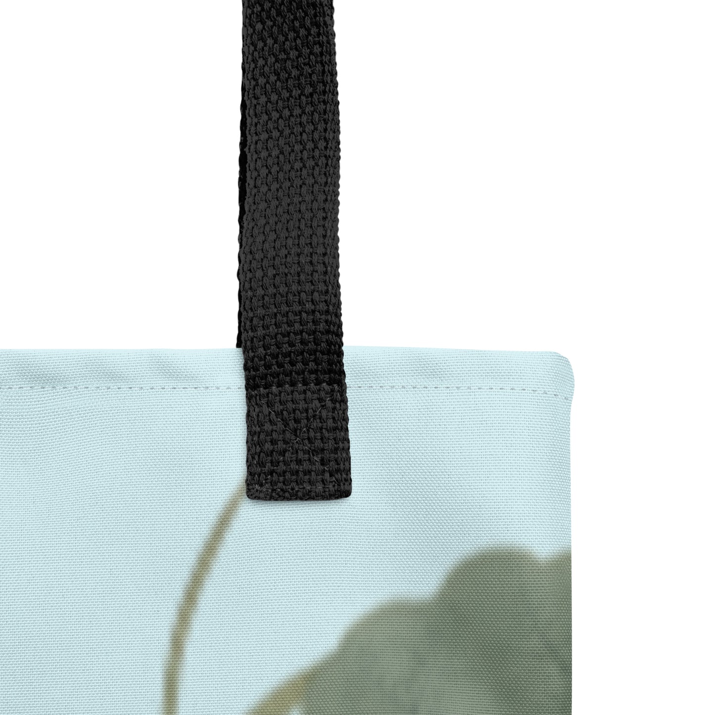 The Spirit of Flowers in Twelve Months｜Lotus in Bloom｜Tote bag｜Aqua blue