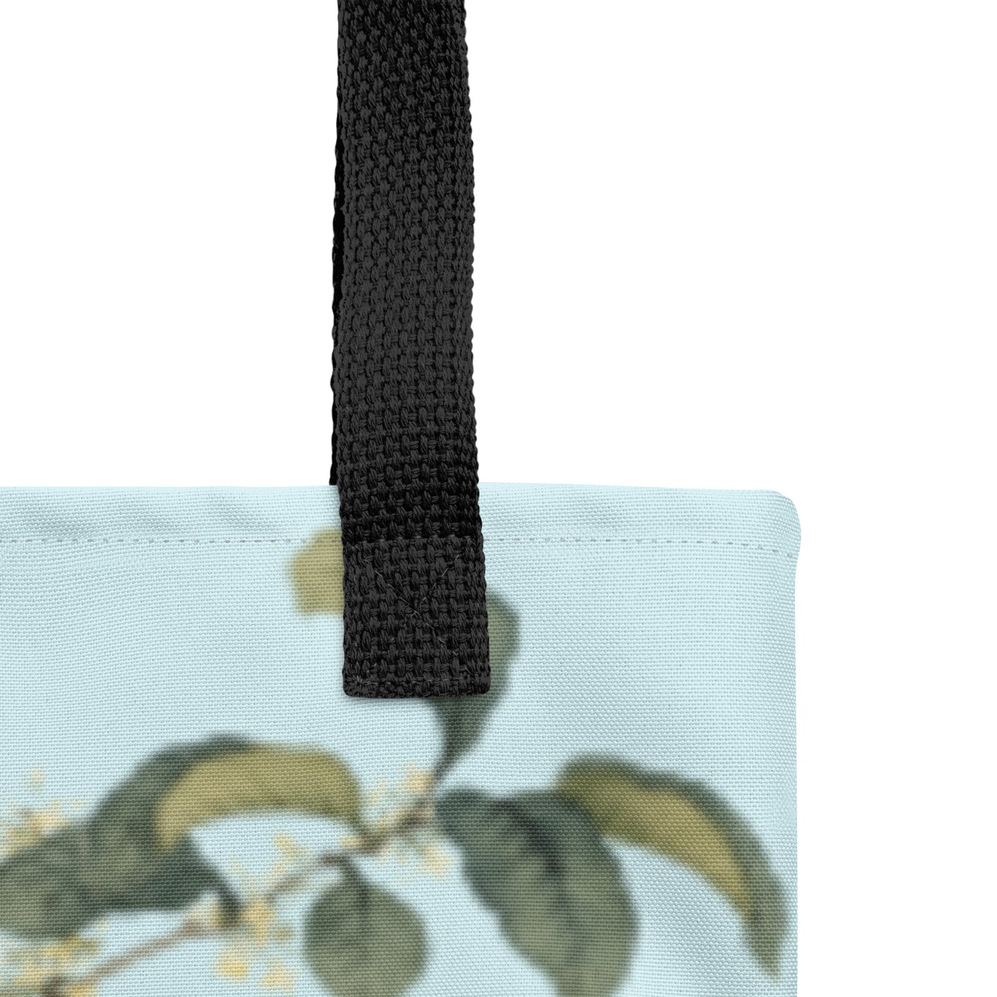 The Spirit of Flowers in Twelve Months｜Osmanthus and Crape Myrtle in Bloom｜Tote bag｜Aqua blue