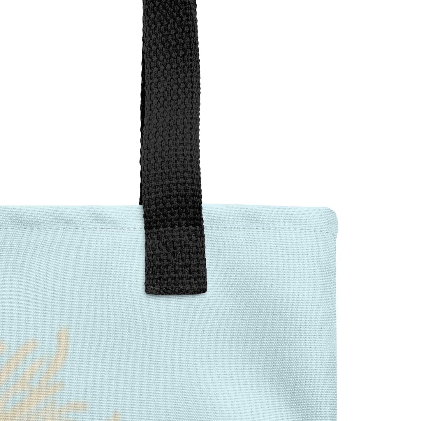 The Spirit of Flowers in Twelve Months｜Blooming Chrysanthemum and Maple Leaves｜Tote bag｜Aqua blue