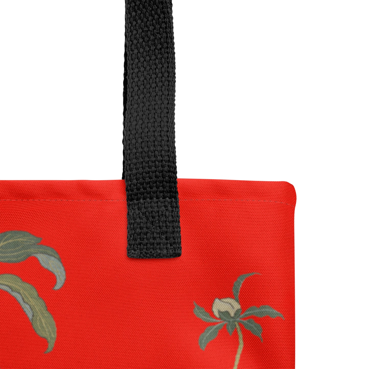 Kesi Flower Album｜Peonies and Butterfly｜Tote bag｜Garnet red