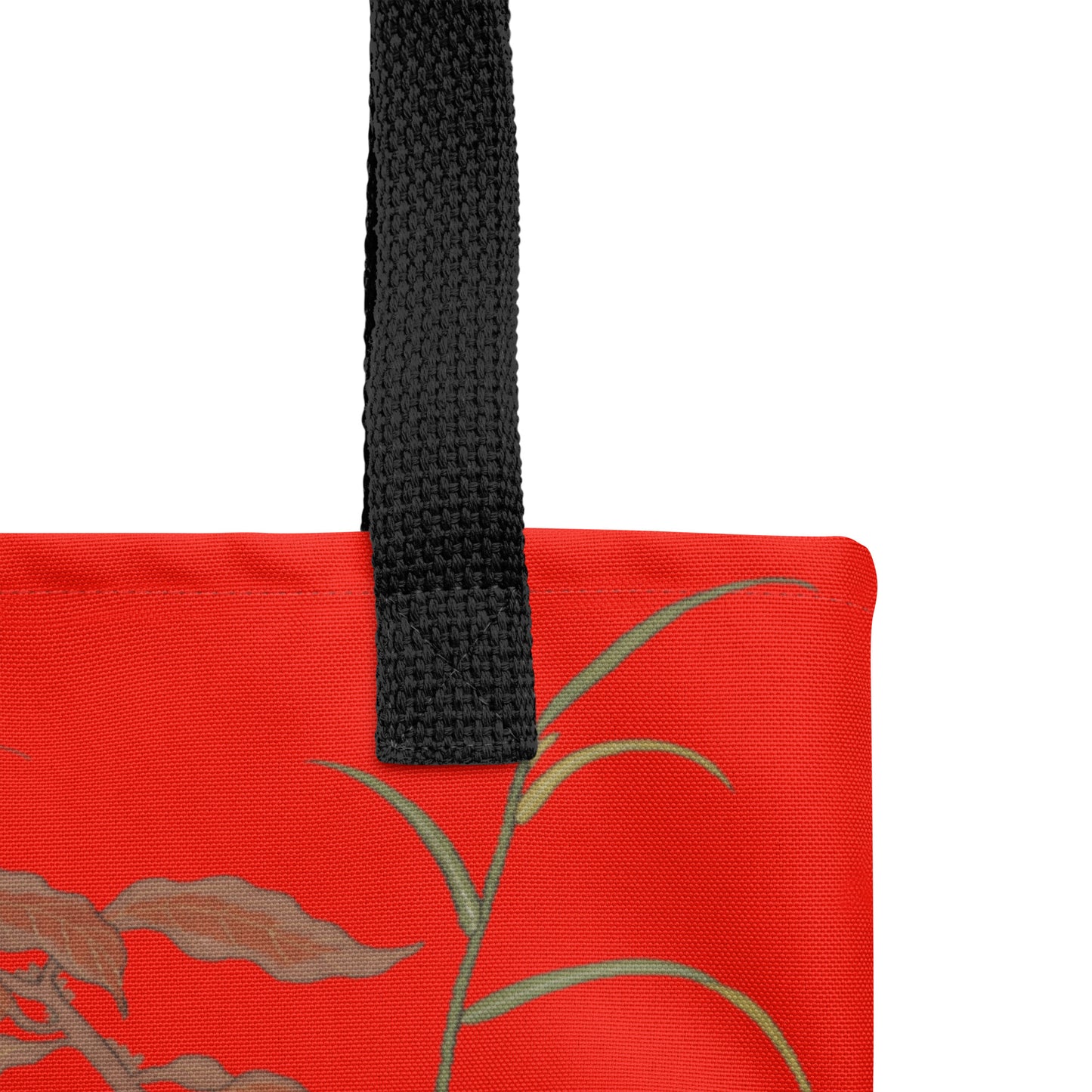 Kesi Flower Album｜Butterflies and Flowers｜Tote bag｜Garnet red