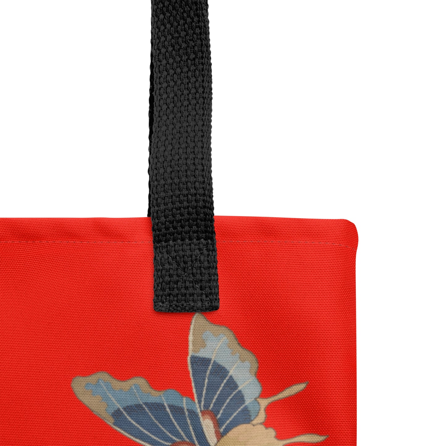 Kesi Flower Album｜Hibiscus and Begonia Blossoms｜Tote bag｜Garnet red