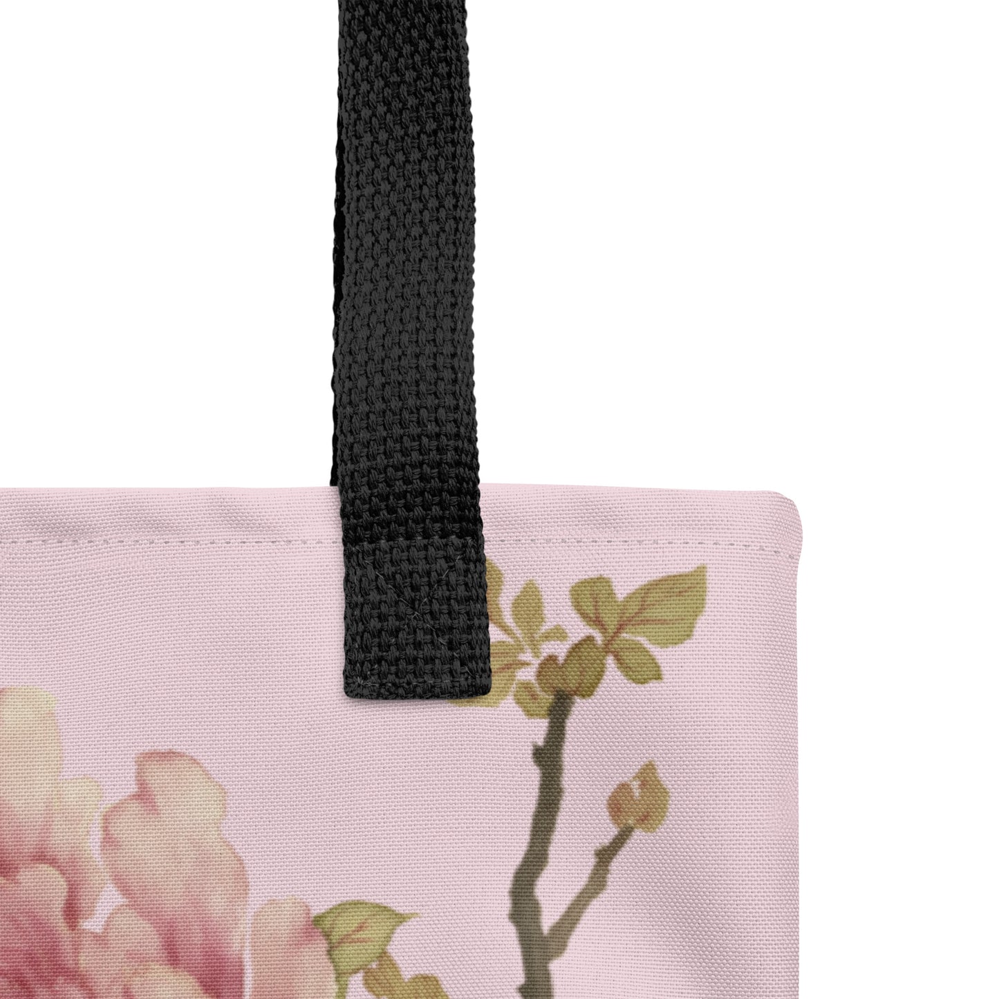 The Spirit of Flowers in Twelve Months｜Orchid and Tree Peony in Bloom｜Tote bag｜Pale pinkish gray