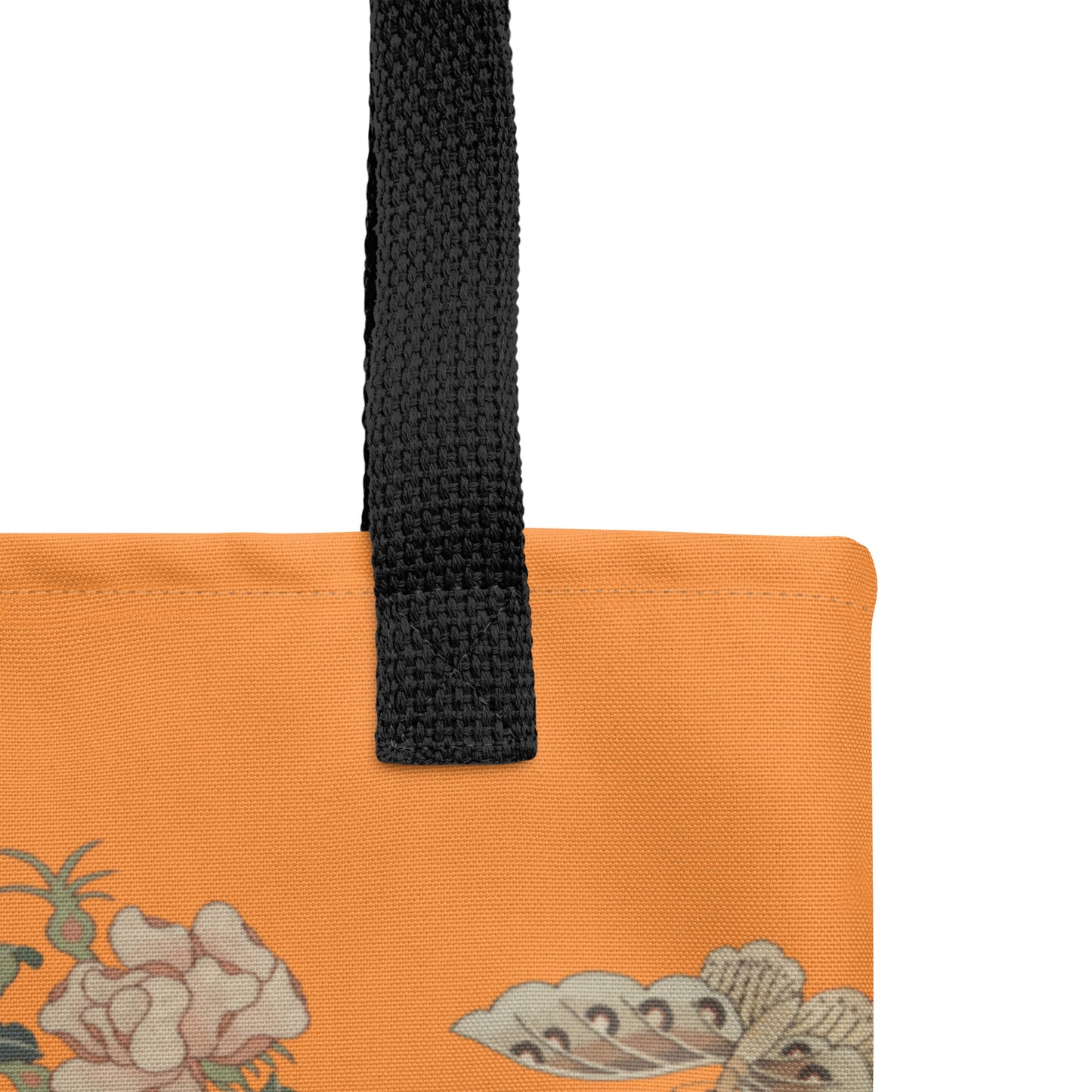 Kesi Flower Album｜Camellia and Butterfly｜Tote bag｜Orange