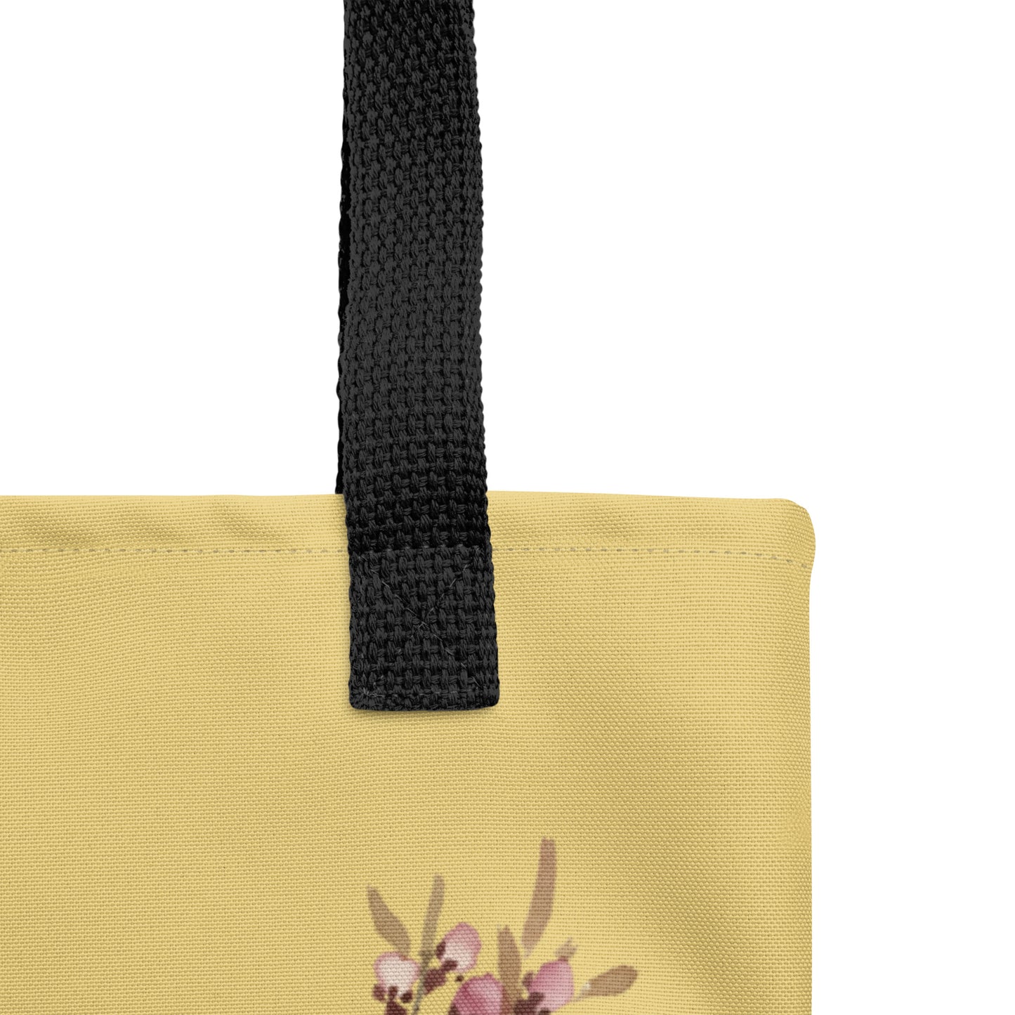 The Spirit of Flowers in Twelve Months｜Willow and Peach Blossom｜Tote bag｜Gold