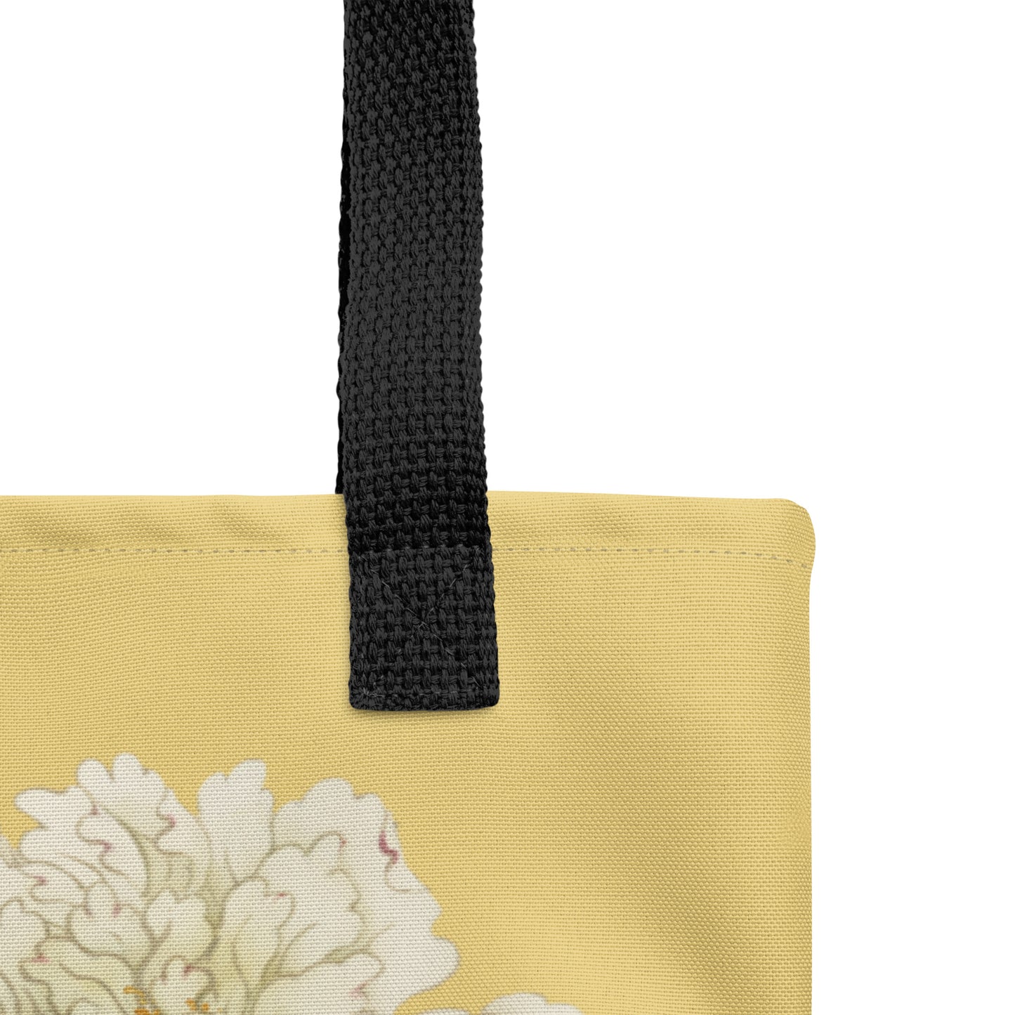 The Spirit of Flowers in Twelve Months｜Chinese Peony and Wisteria in Bloom｜Tote bag｜Gold