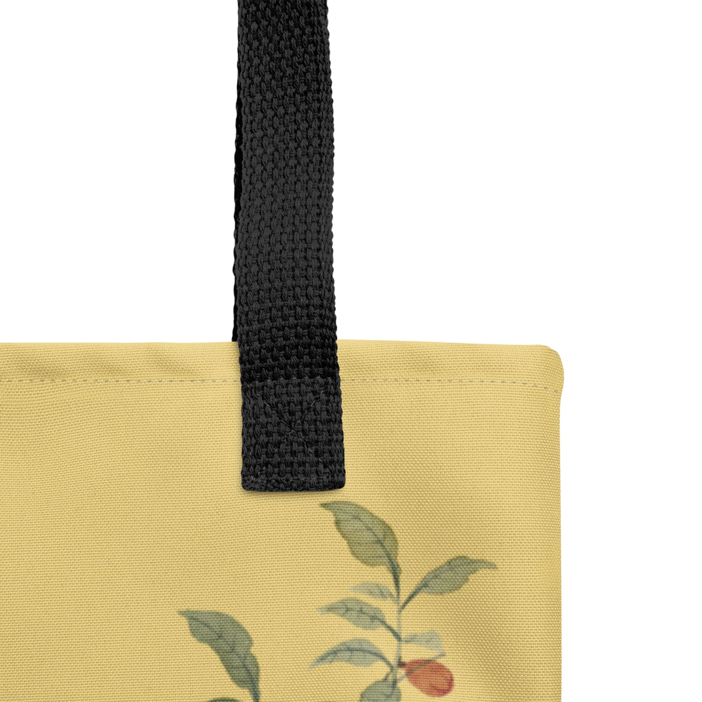 The Spirit of Flowers in Twelve Months｜Hollyhock and Pomegranate in Bloom｜Tote bag｜Gold