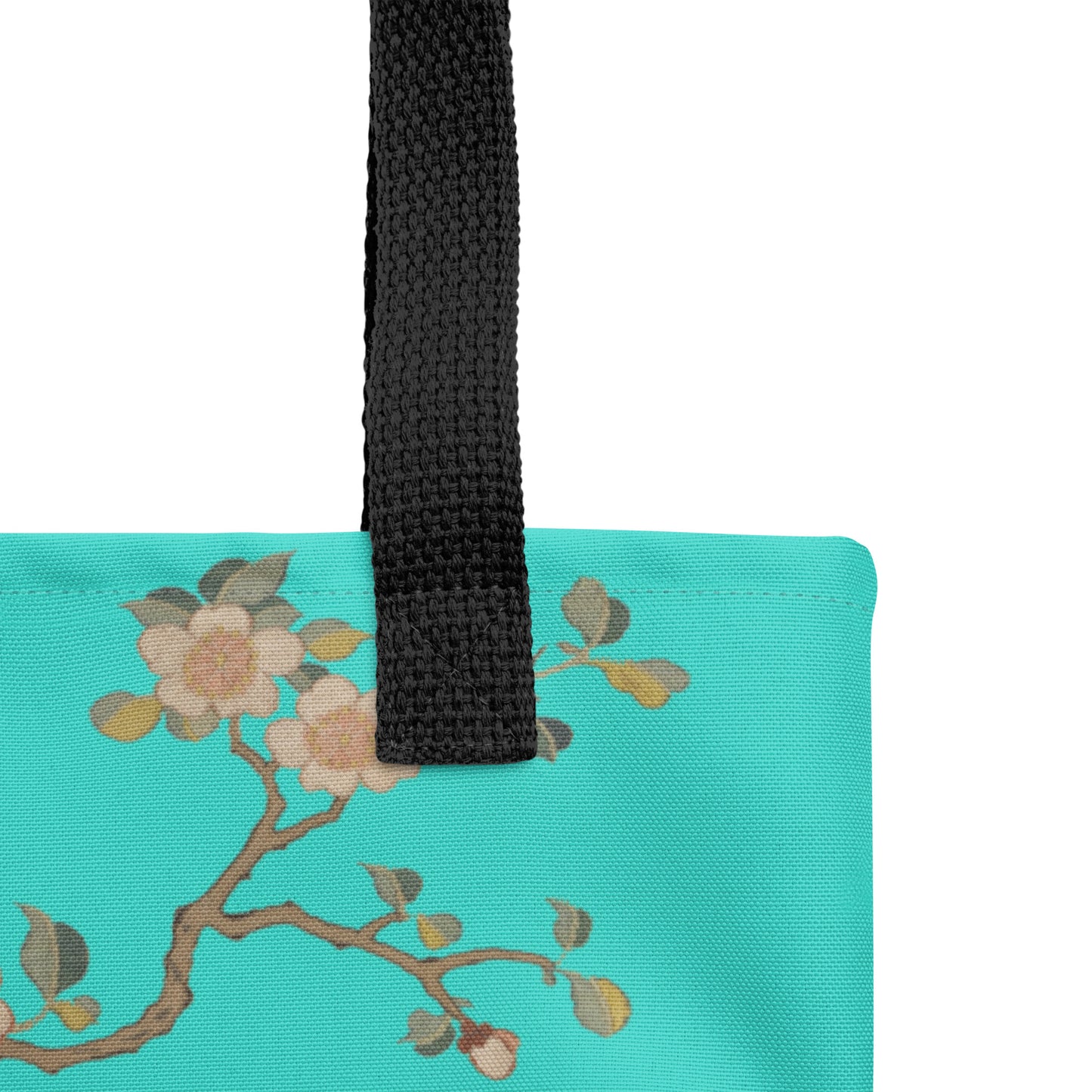 Kesi Flower Album｜Swallow in Flight, Harbinger of Spring｜Tote bag｜Turquoise