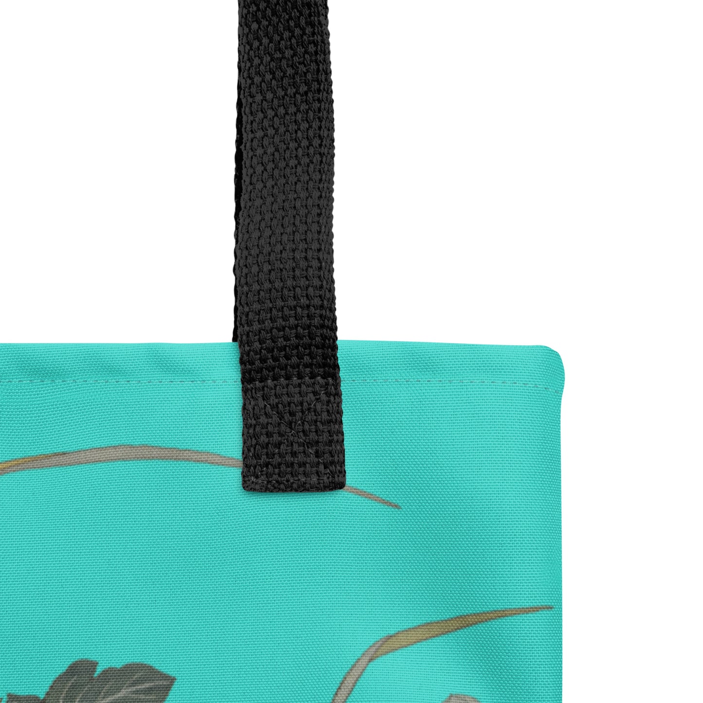 Kesi Flower Album｜Hibiscus by the Water｜Tote bag｜Turquoise