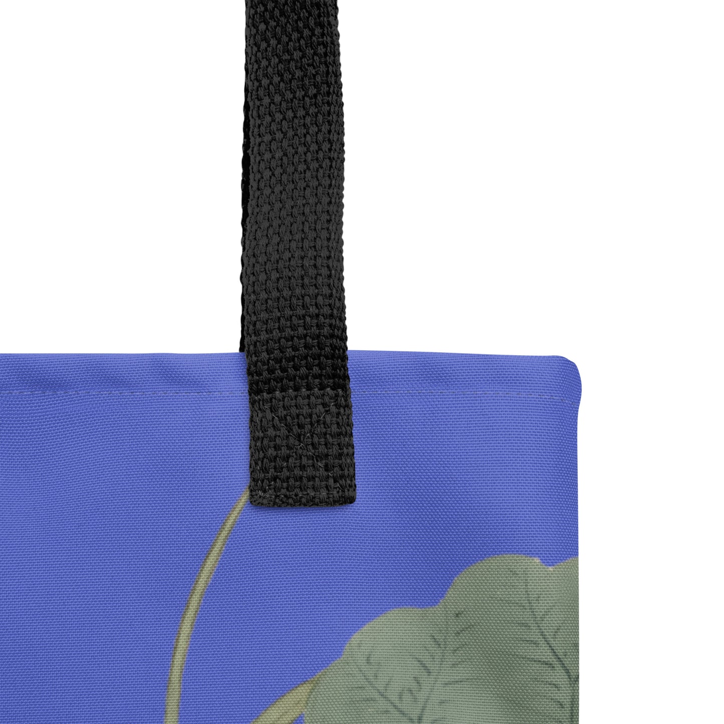 The Spirit of Flowers in Twelve Months｜Lotus in Bloom｜Tote bag｜Royal blue