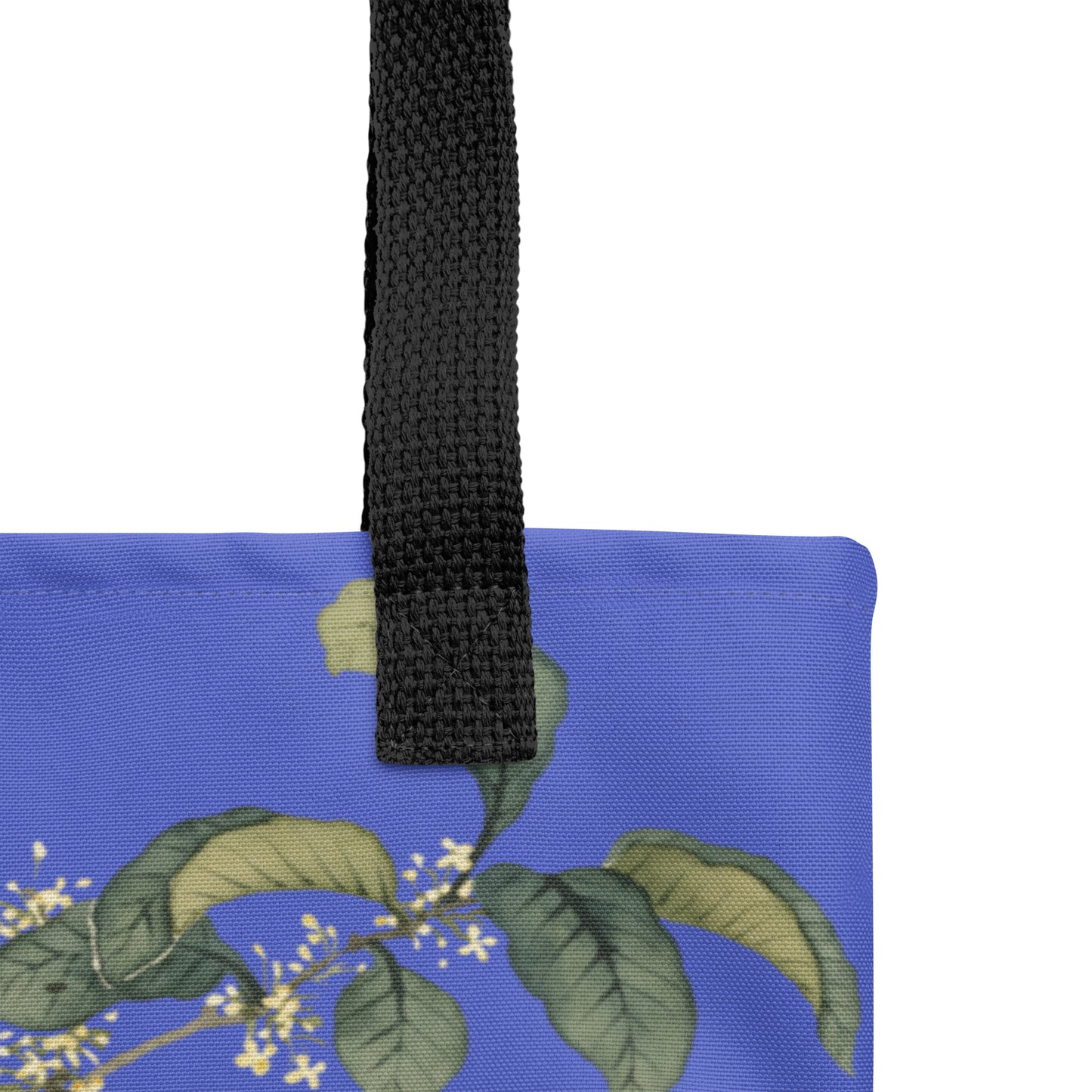 The Spirit of Flowers in Twelve Months｜Osmanthus and Crape Myrtle in Bloom｜Tote bag｜Royal blue