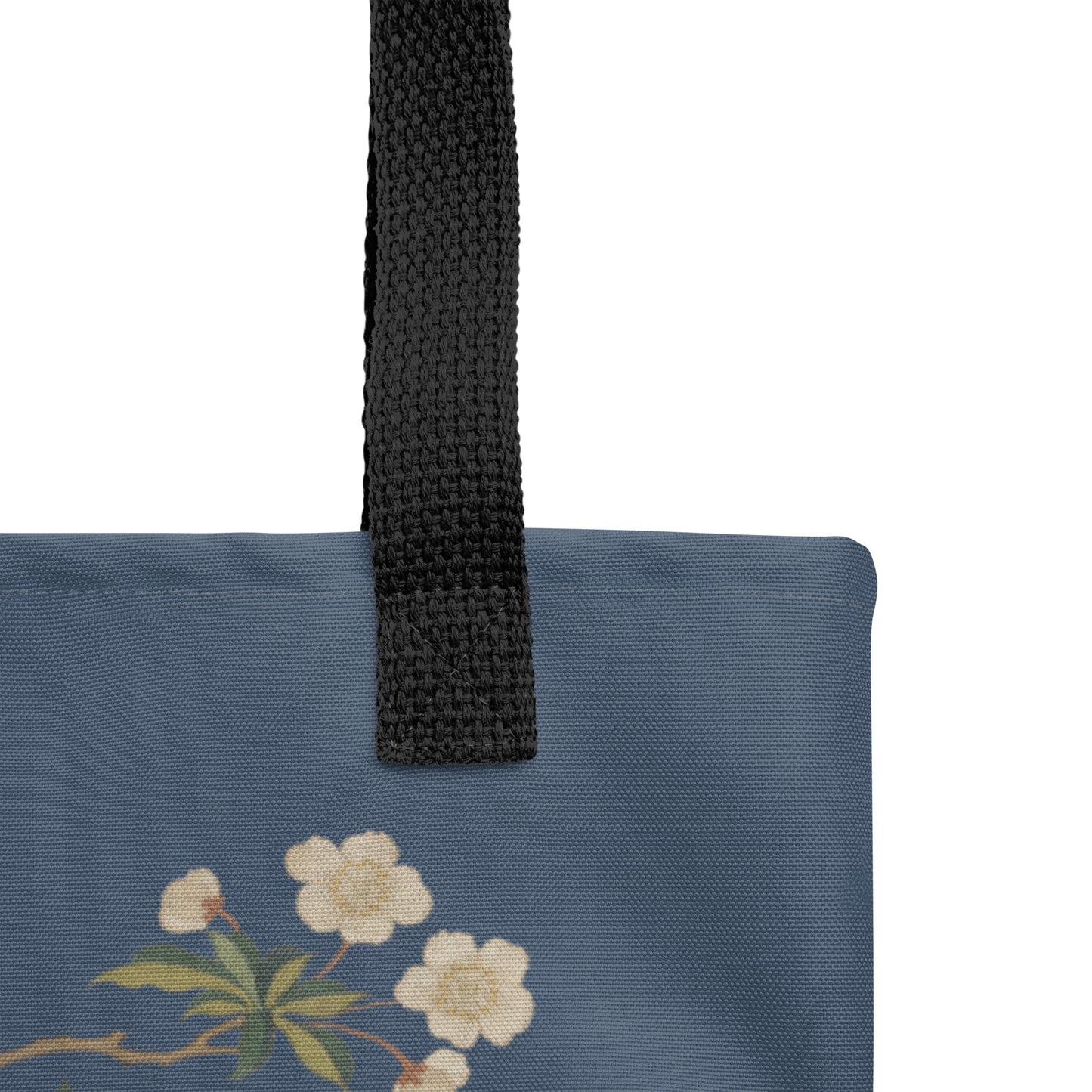 Kesi Flower Album｜Plum Blossoms and Butterfly｜Tote bag｜Dark blue