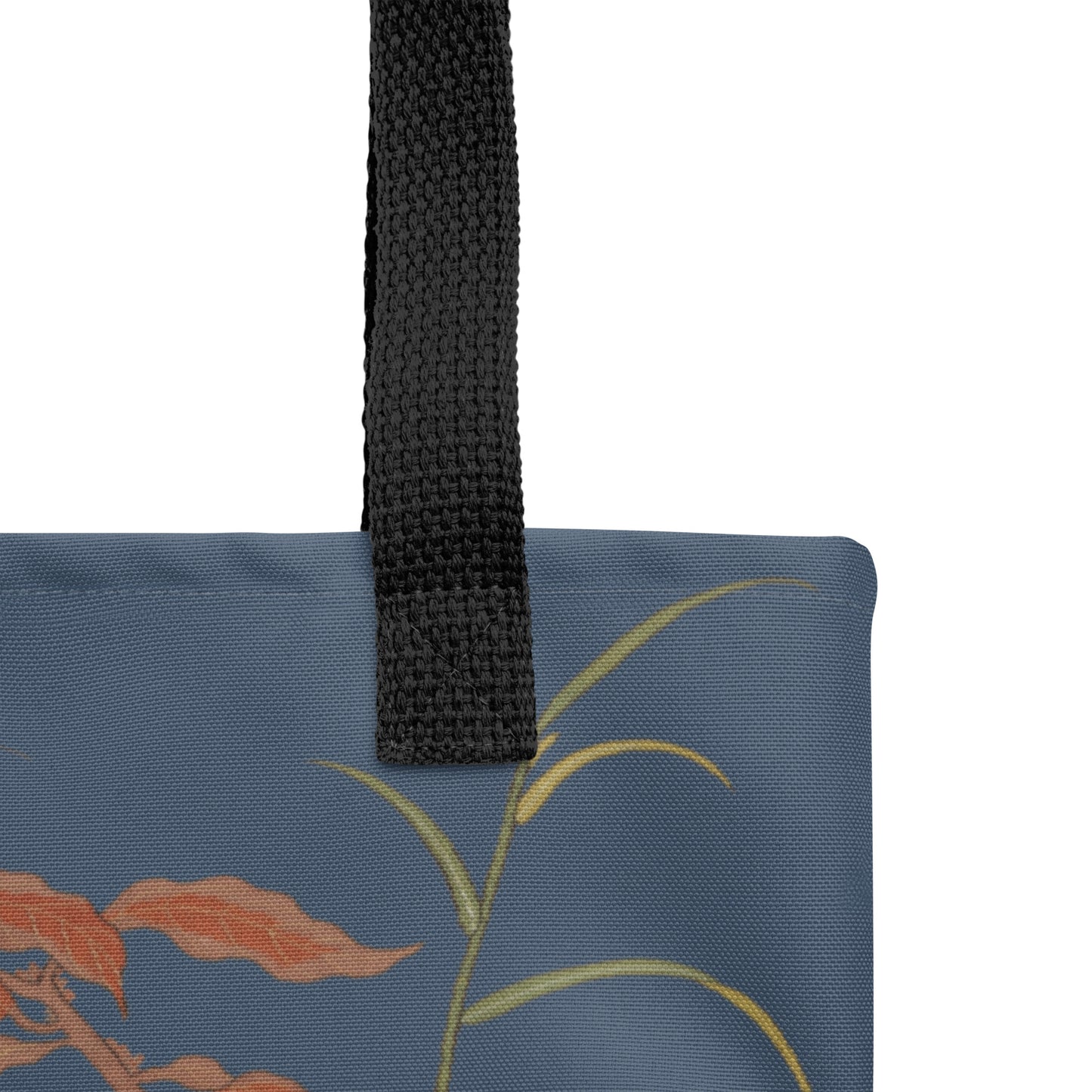 Kesi Flower Album｜Butterflies and Flowers｜Tote bag｜Dark blue