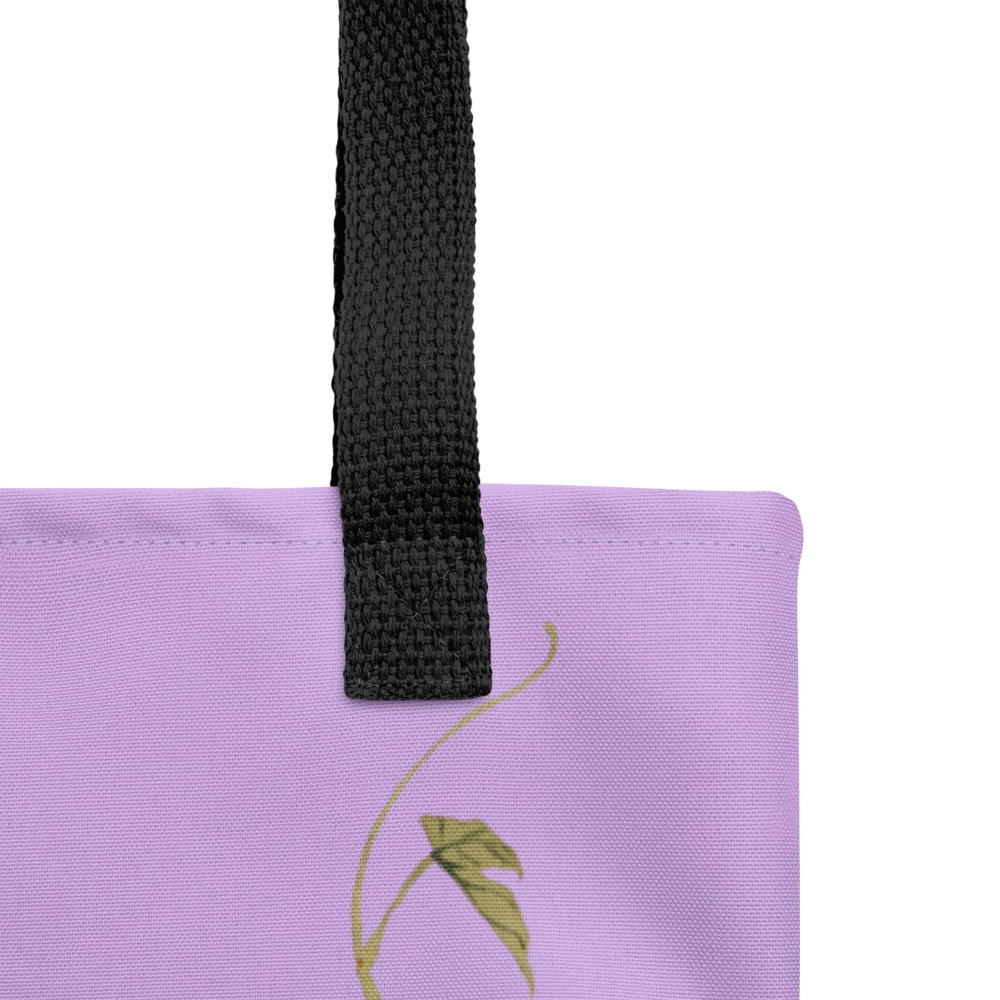 The Spirit of Flowers in Twelve Months｜Okra and White-edged Morning Glory in Bloom｜Tote bag｜Lilac