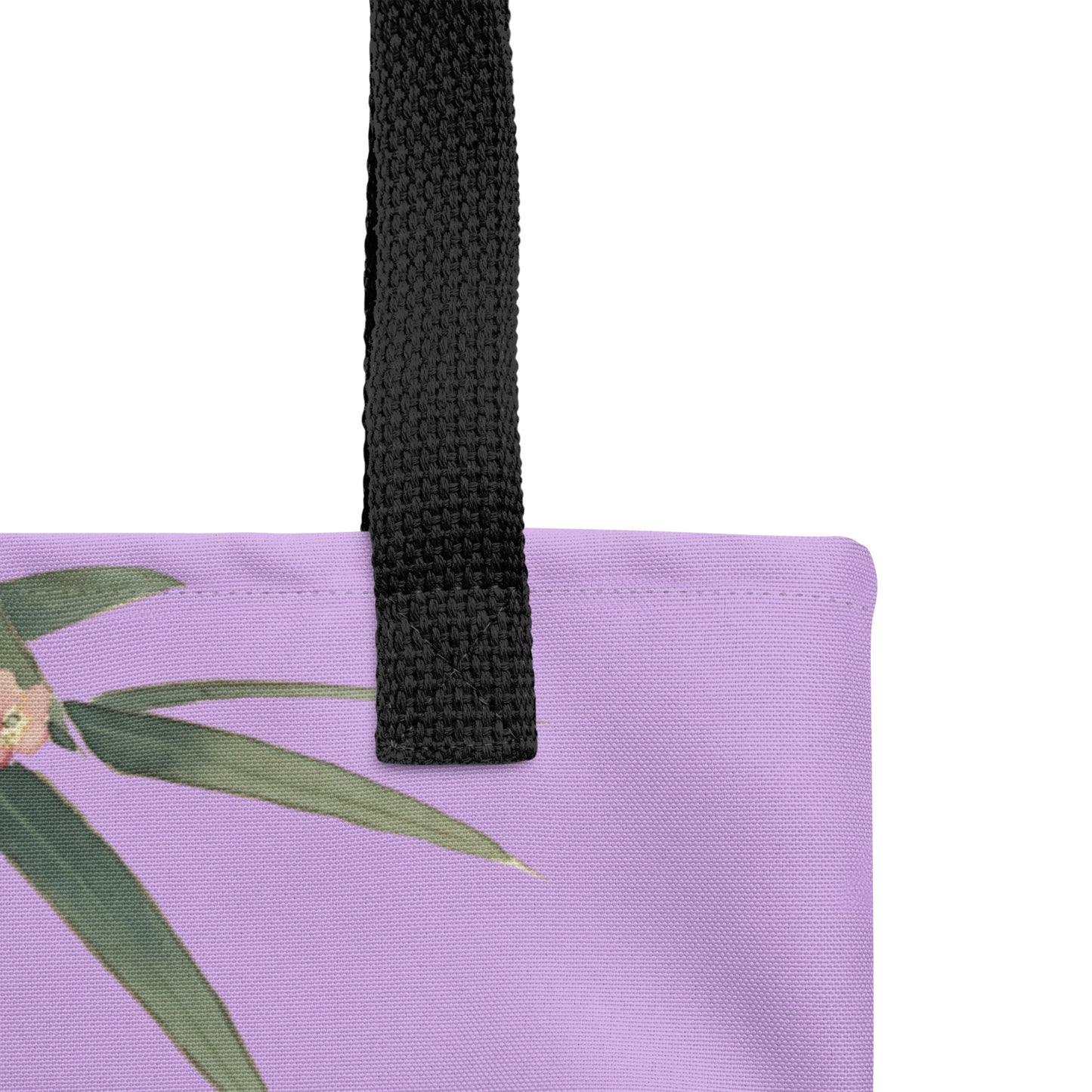 The Spirit of Flowers in Twelve Months｜Crimson Plum Blossom and Lush Green Bamboo｜Tote bag｜Lilac