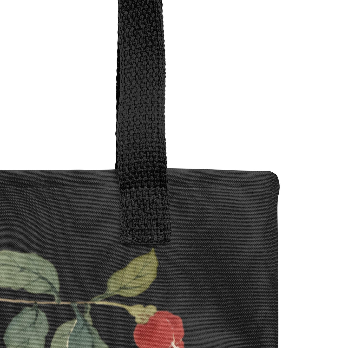 The Spirit of Flowers in Twelve Months｜Narcissus and Camelia in Bloom｜Tote bag｜Black