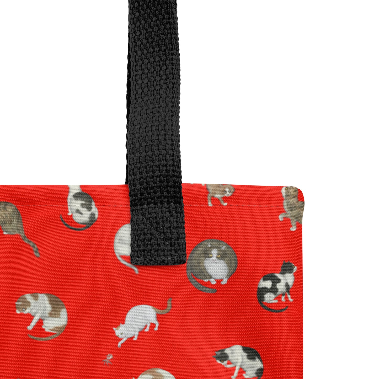 Cats And Butterflies Of Longevity｜Tote bag｜Garnet red