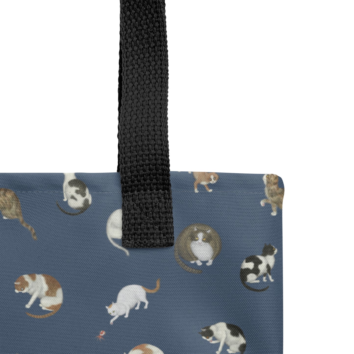 Cats And Butterflies Of Longevity｜Tote bag｜Dark blue