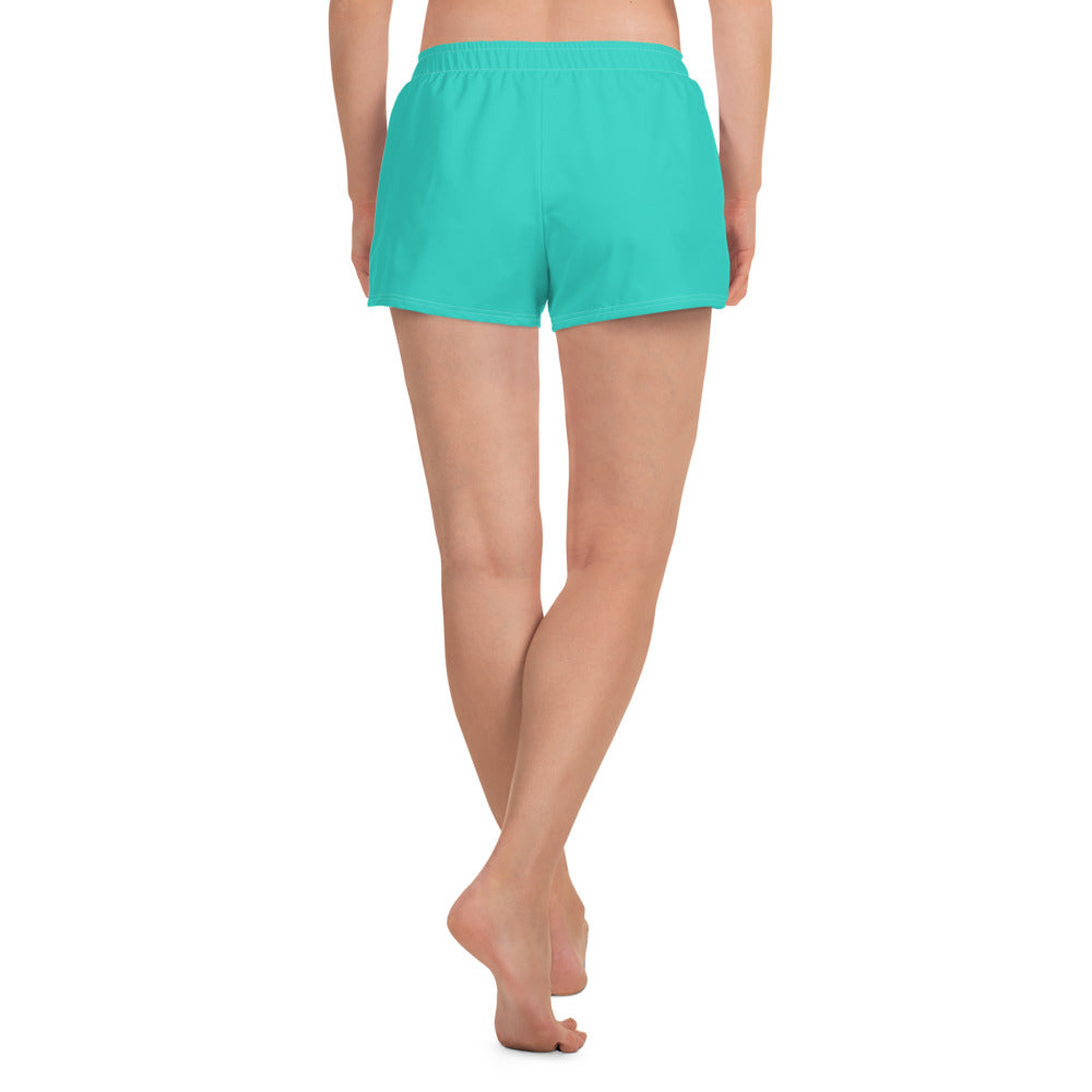 Logo collection｜Unisex Athletic Shorts｜Turquoise