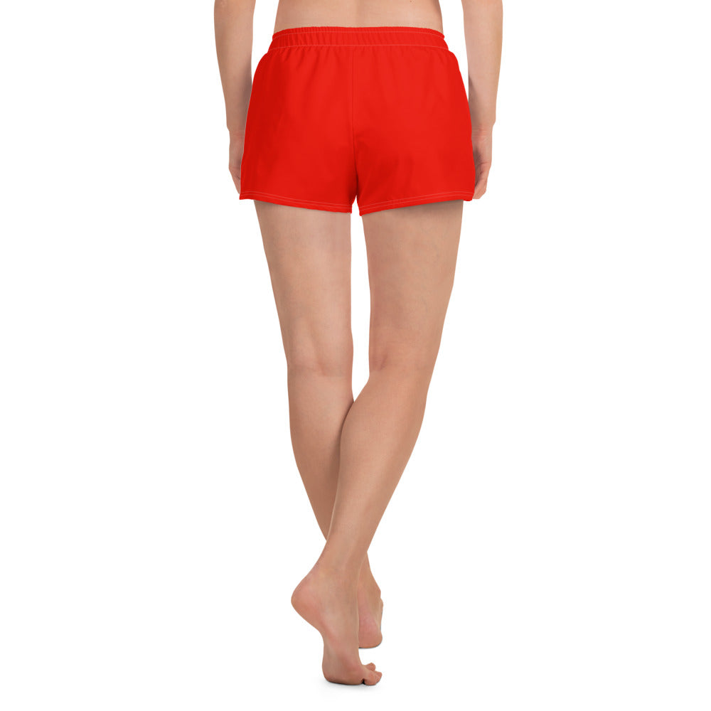 Logo collection｜Unisex Athletic Shorts｜Garnet red