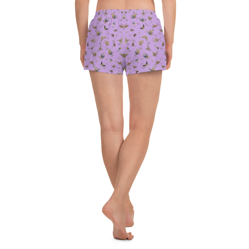 Butterfly dancing｜Unisex Athletic Shorts｜Lilac