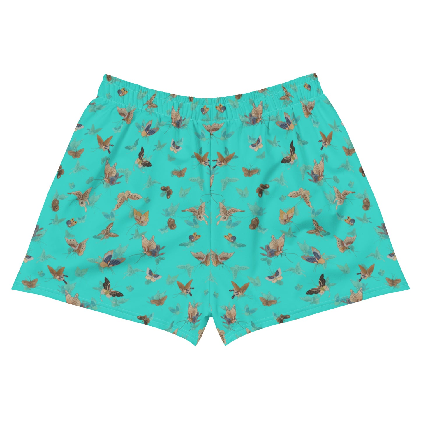 Butterfly dancing｜Unisex Athletic Shorts｜Turquoise