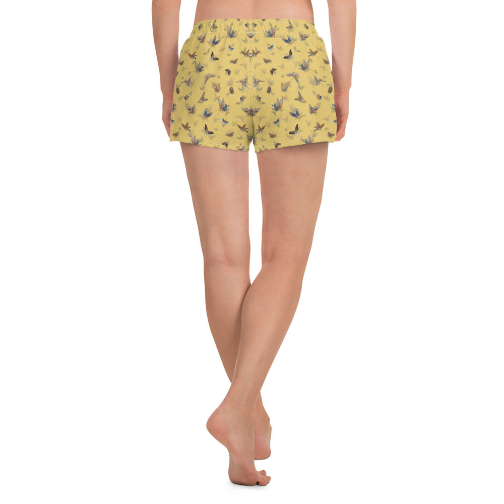 Butterfly dancing｜Unisex Athletic Shorts｜Gold