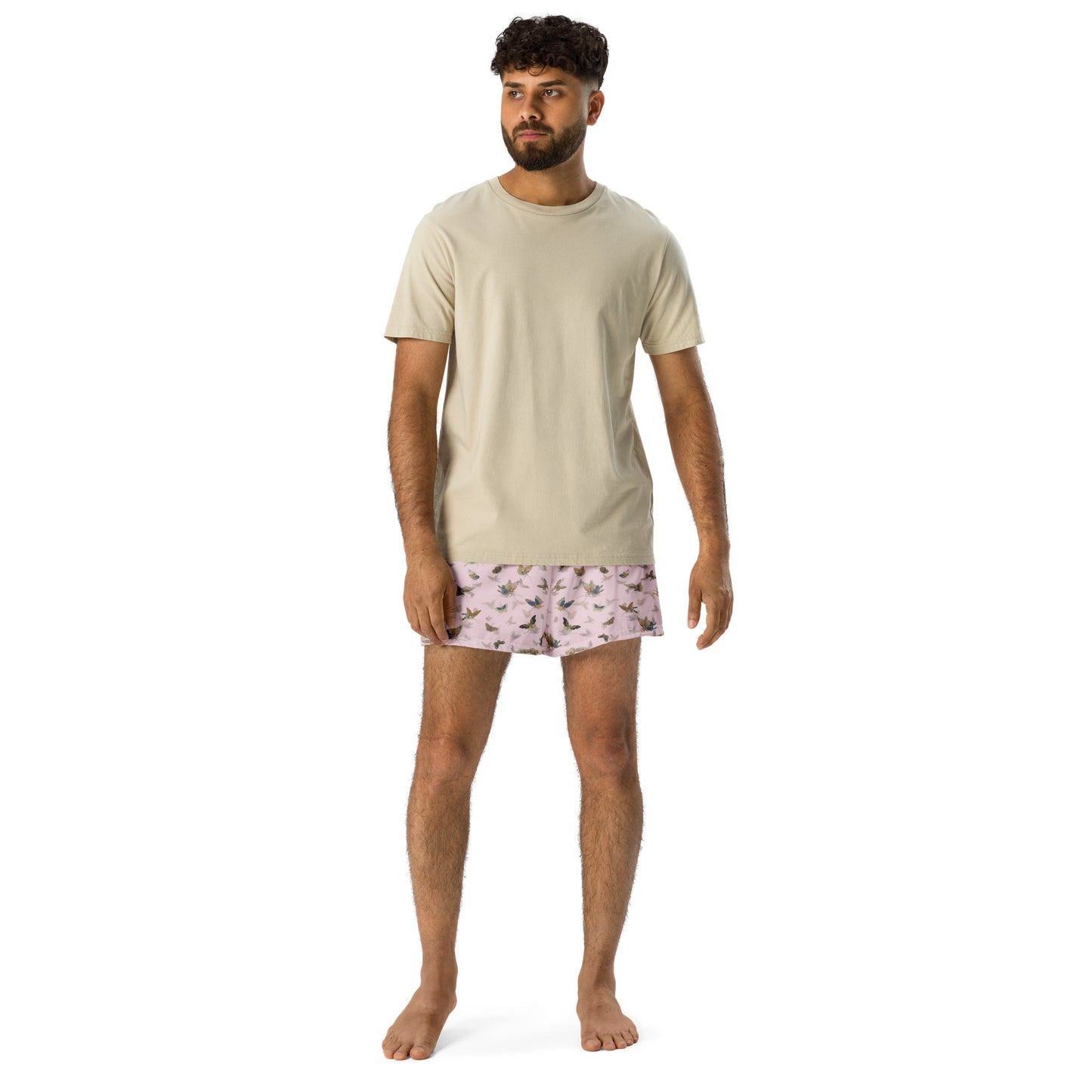 Butterfly dancing｜Unisex Athletic Shorts｜Pale pinkish gray