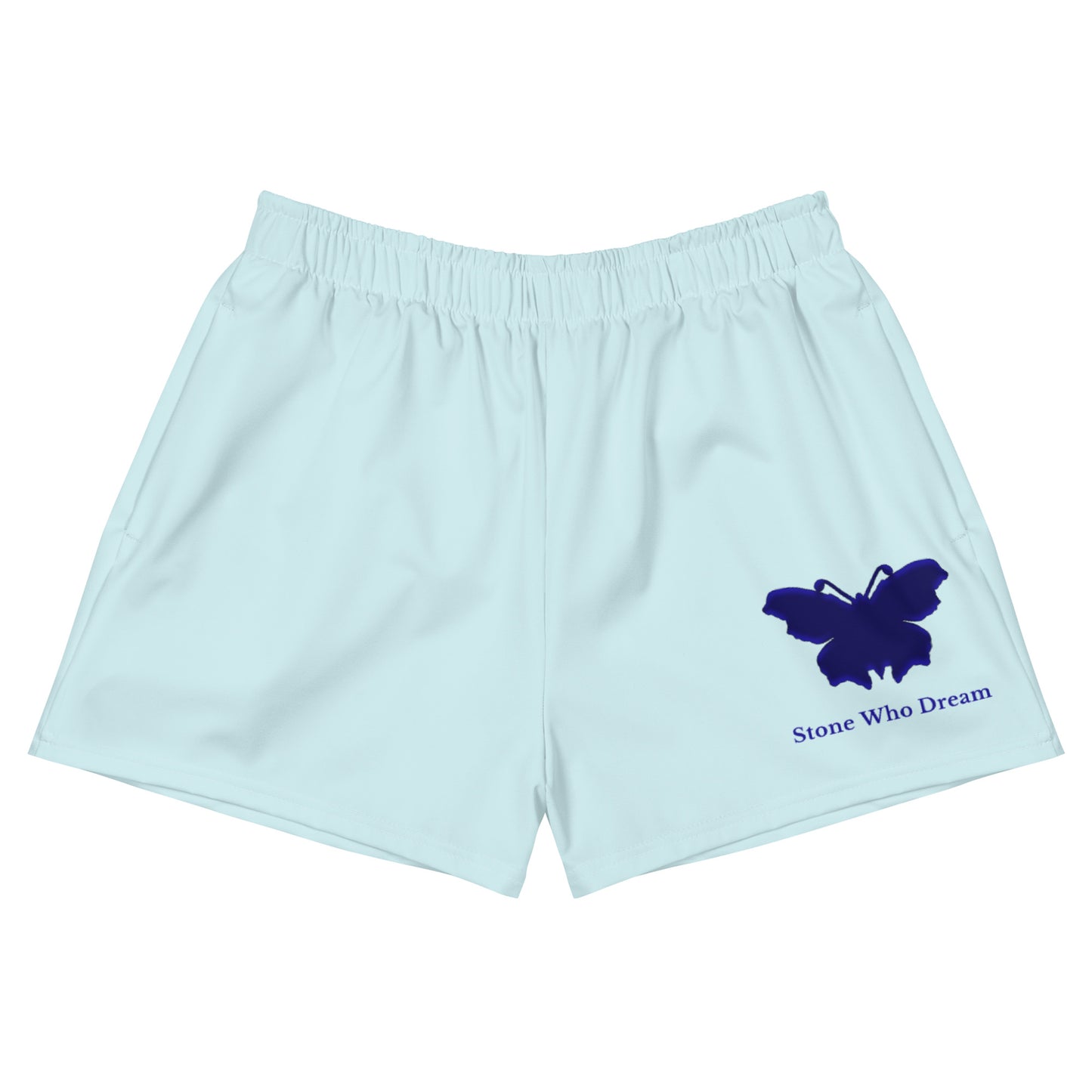 Logo collection｜Unisex Athletic Shorts｜Aqua blue