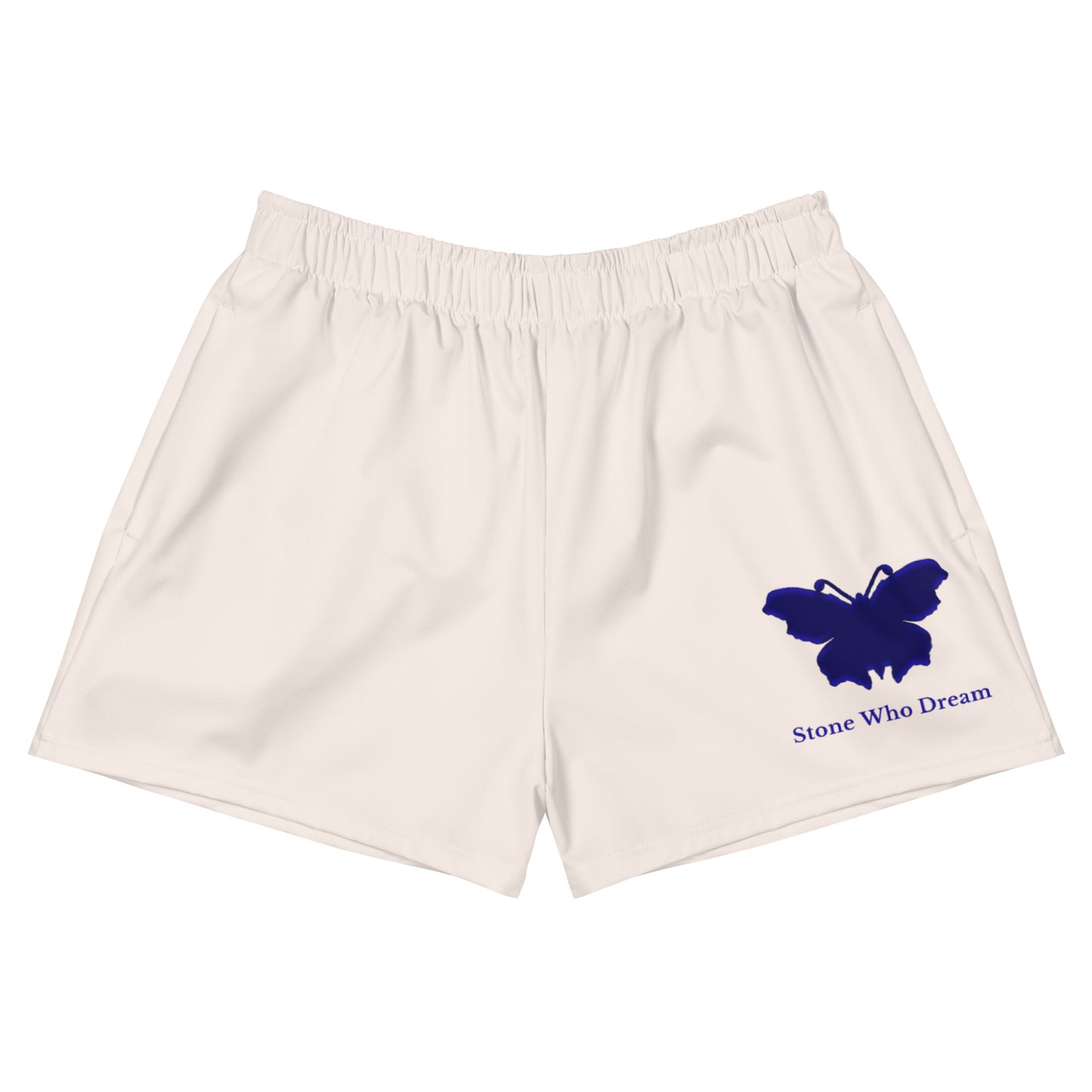 Logo collection｜Unisex Athletic Shorts｜Fish belly white