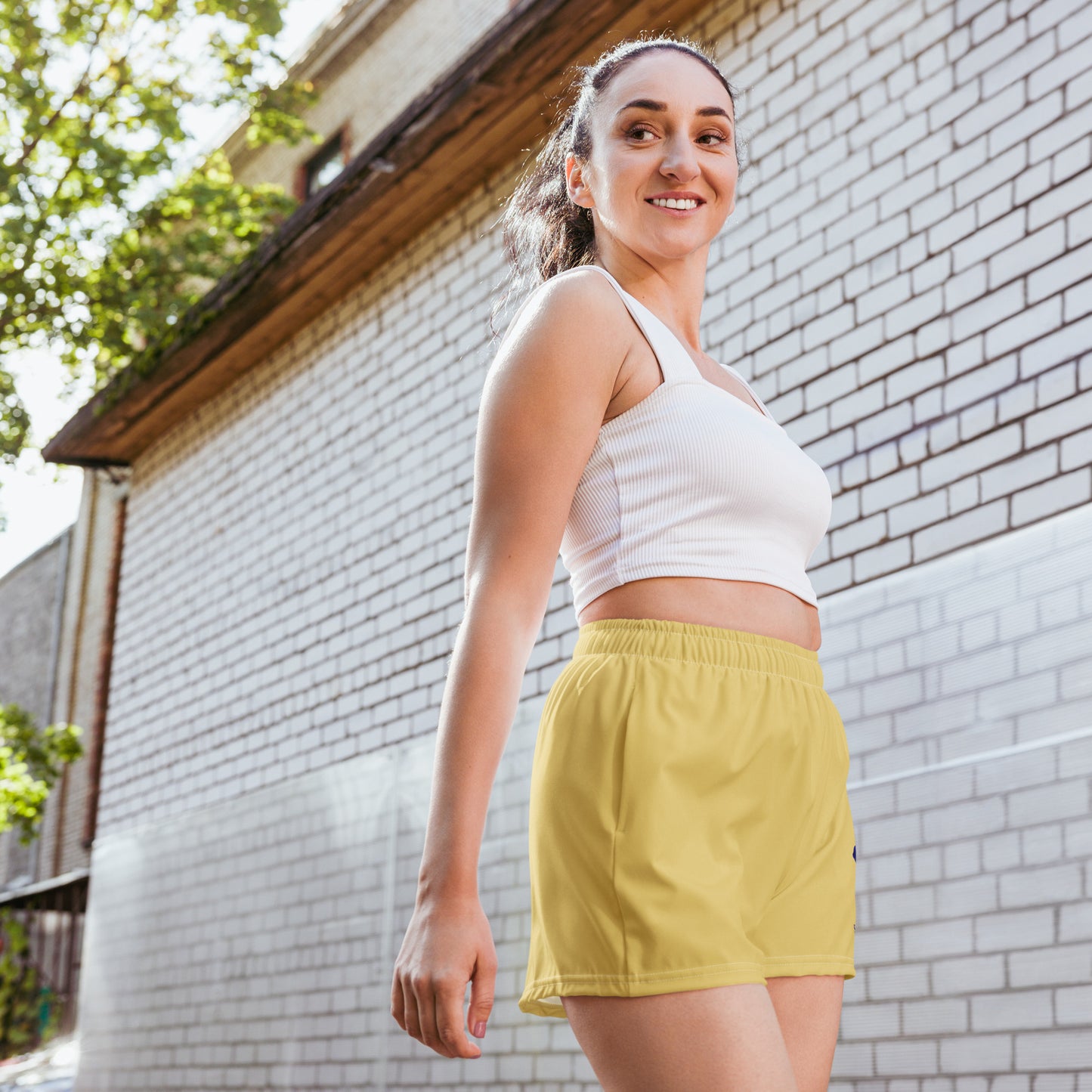 Logo collection｜Unisex Athletic Shorts｜Gold