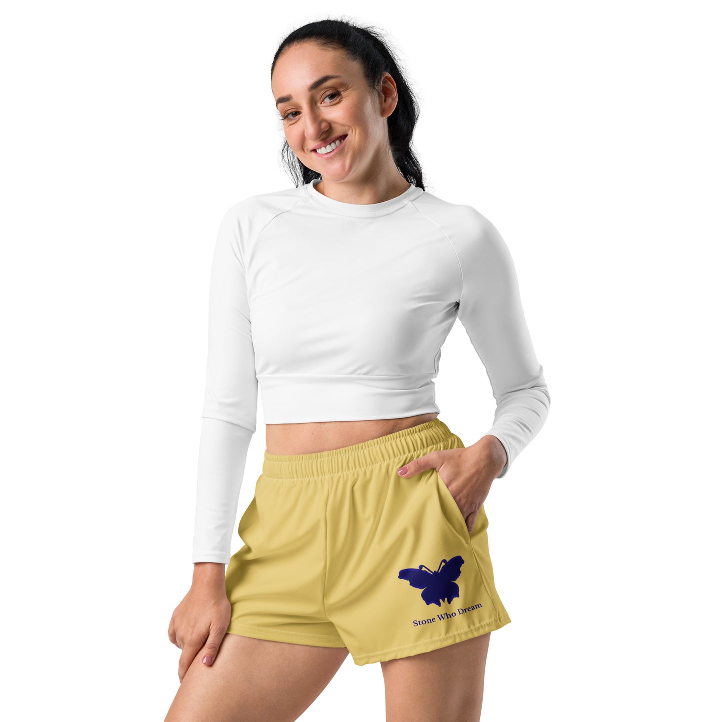 Logo collection｜Unisex Athletic Shorts｜Gold