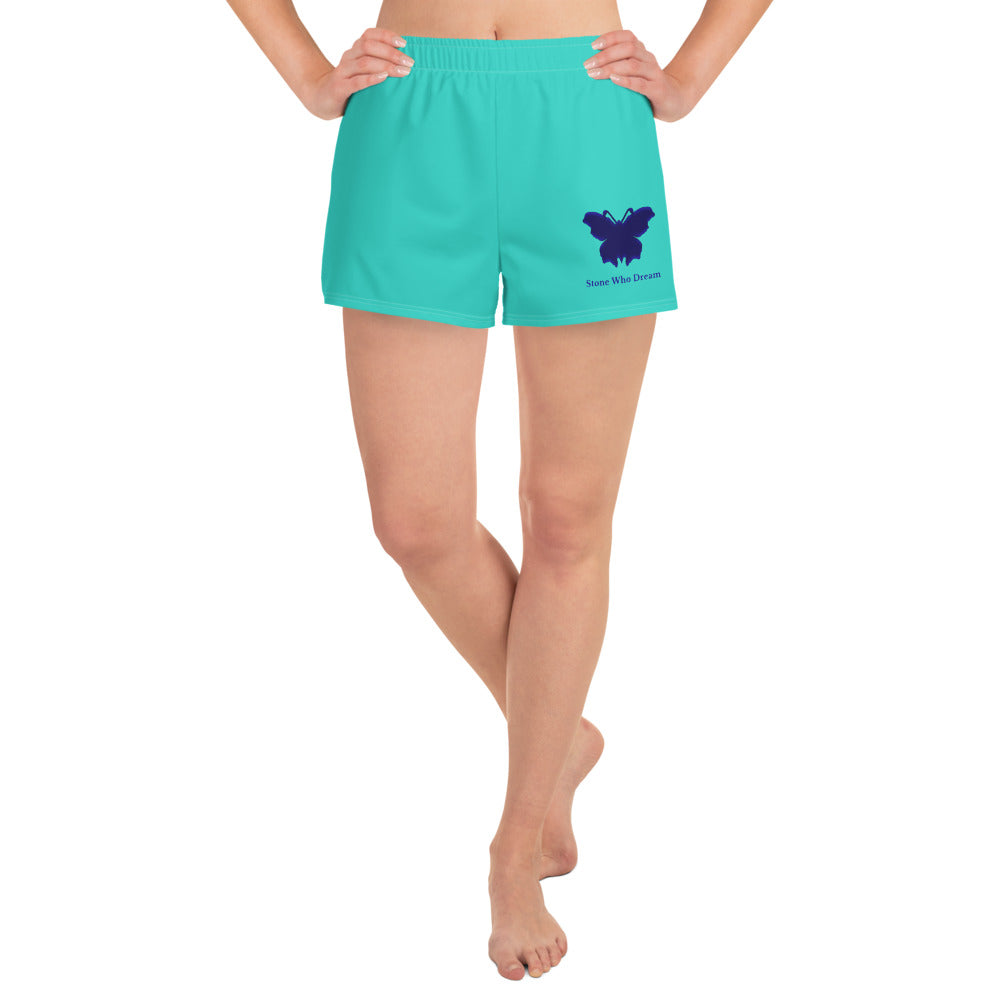 Logo collection｜Unisex Athletic Shorts｜Turquoise