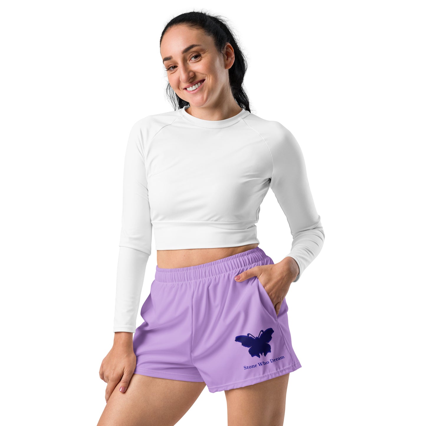 Logo collection｜Unisex Athletic Shorts｜Lilac