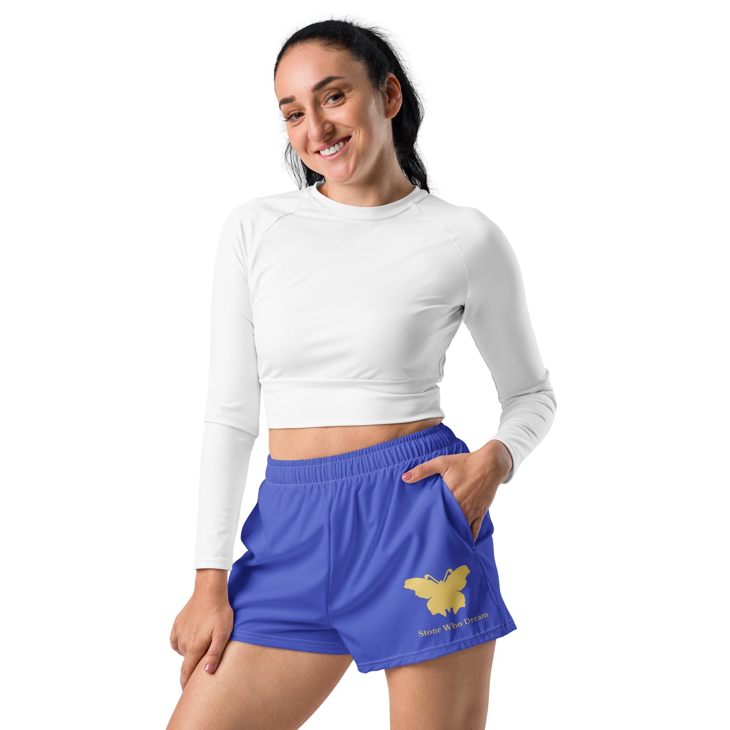 Logo collection｜Unisex Athletic Shorts｜Royal blue