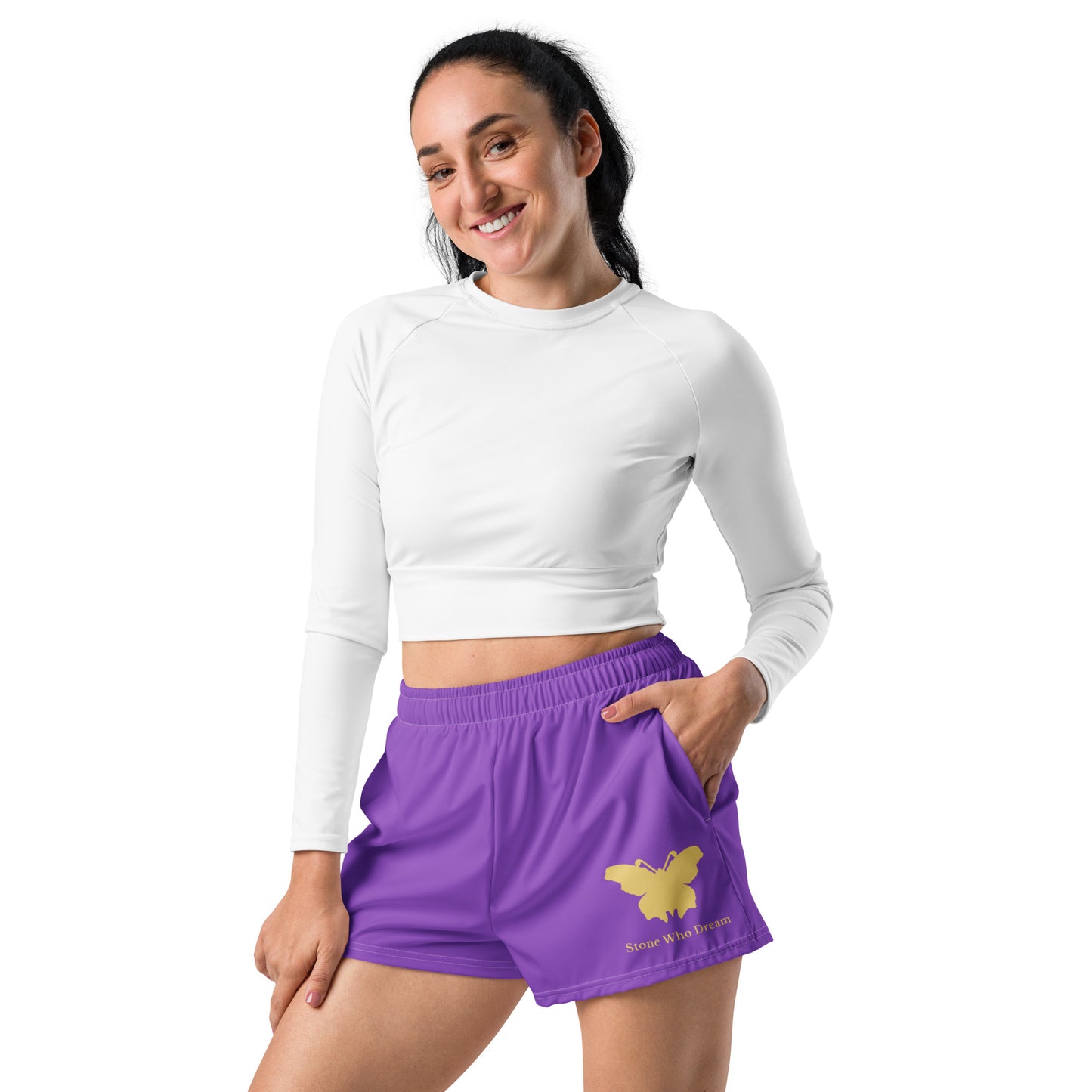 Logo collection｜Unisex Athletic Shorts｜Purple