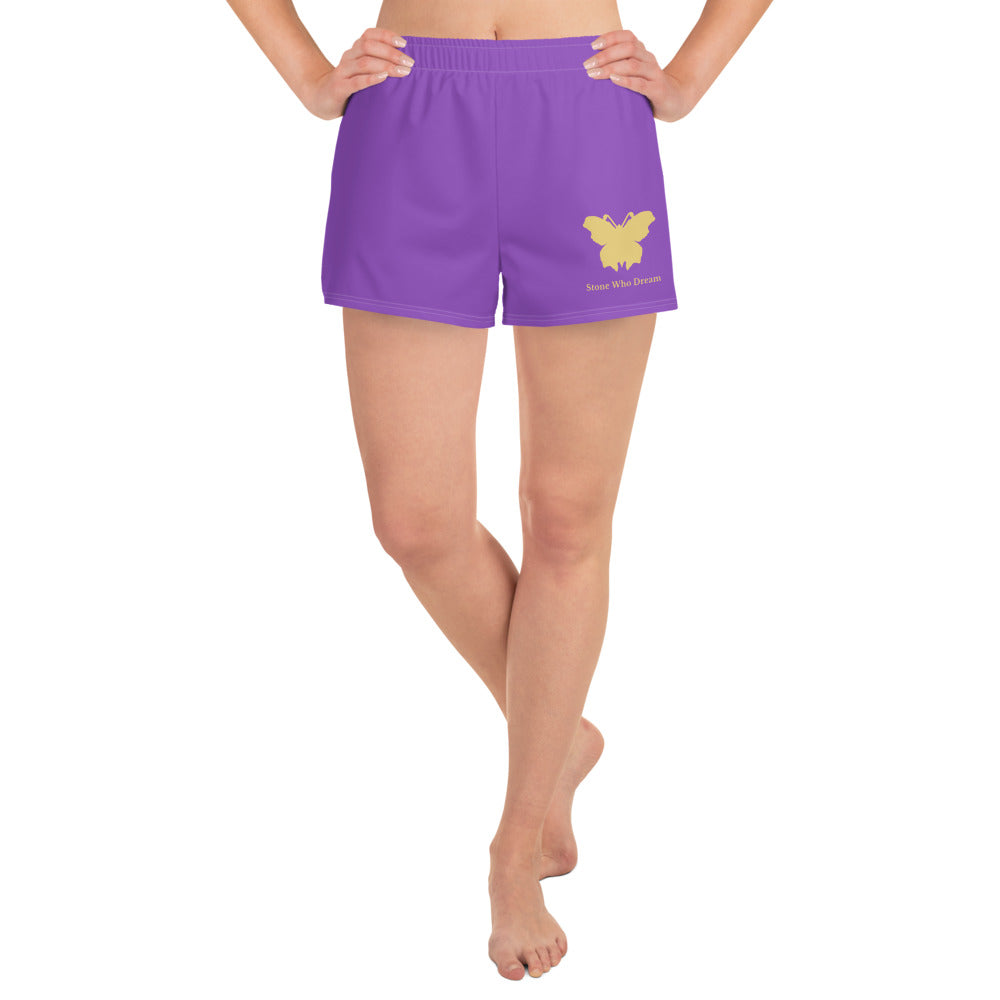 Logo collection｜Unisex Athletic Shorts｜Purple