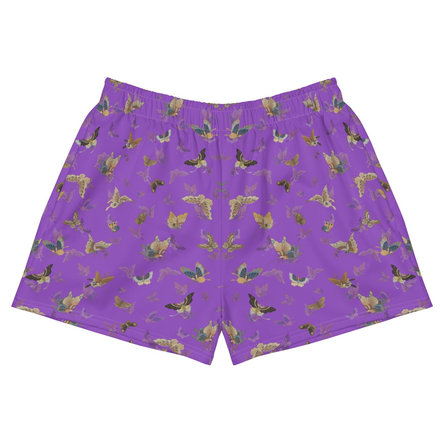 Butterfly dancing｜Unisex Athletic Shorts｜Purple