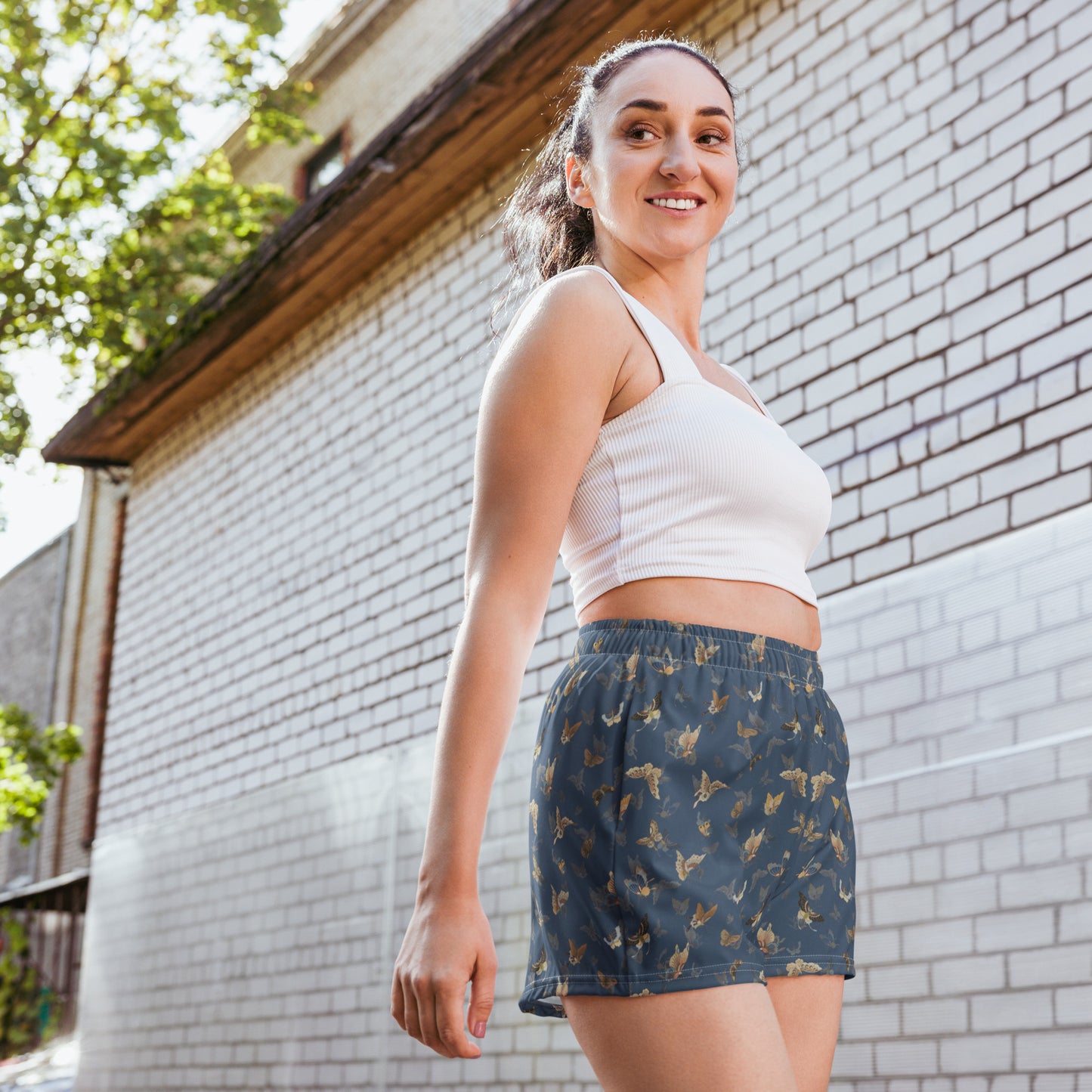 Butterfly dancing｜Unisex Athletic Shorts｜Dark blue