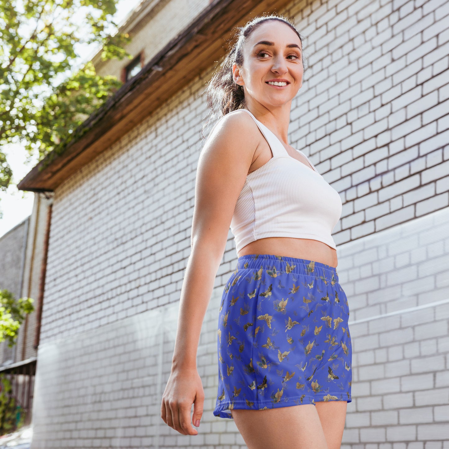 Butterfly dancing｜Unisex Athletic Shorts｜Royal blue