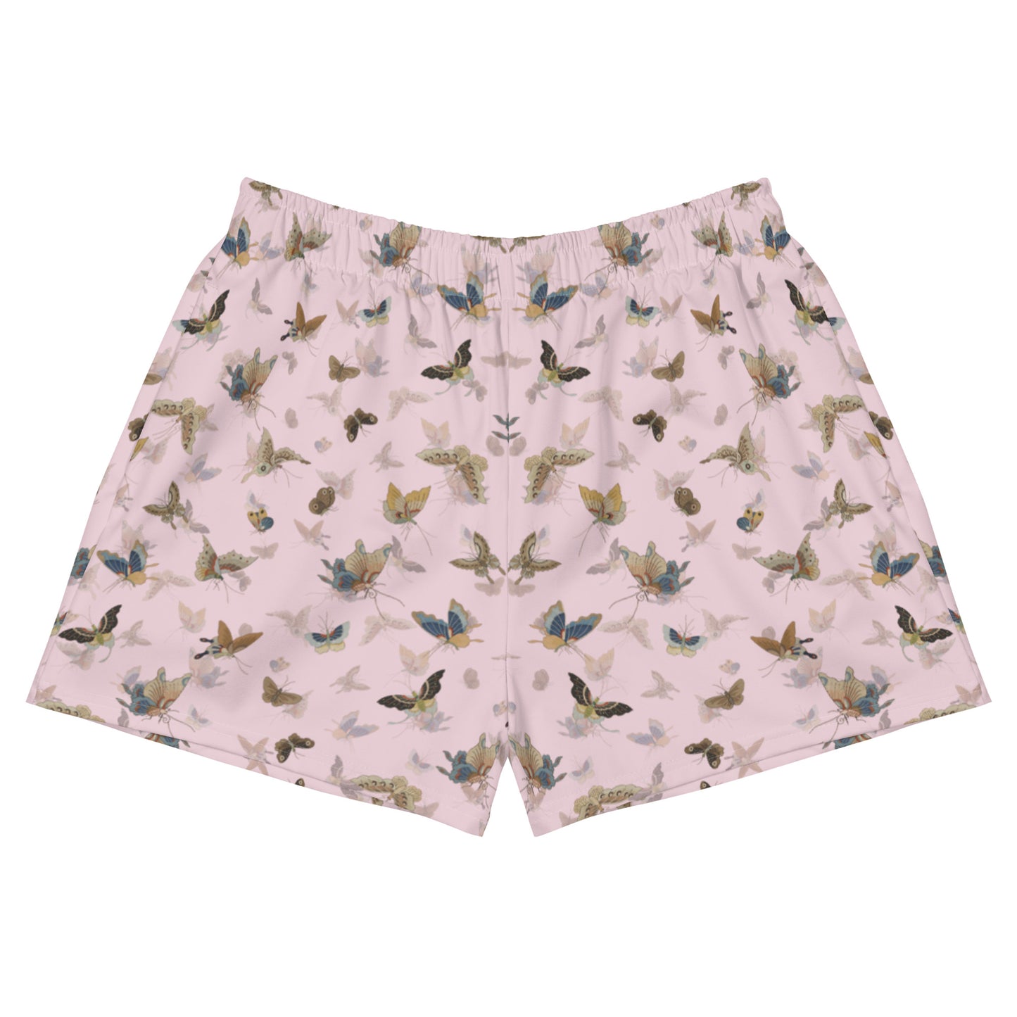 Butterfly dancing｜Unisex Athletic Shorts｜Pale pinkish gray