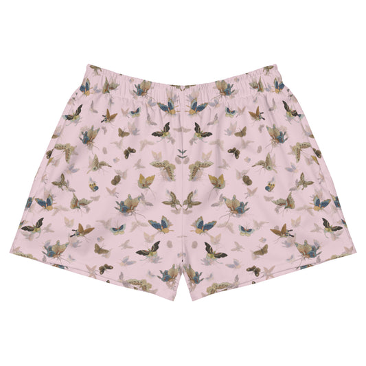 Butterfly dancing｜Unisex Athletic Shorts｜Pale pinkish gray