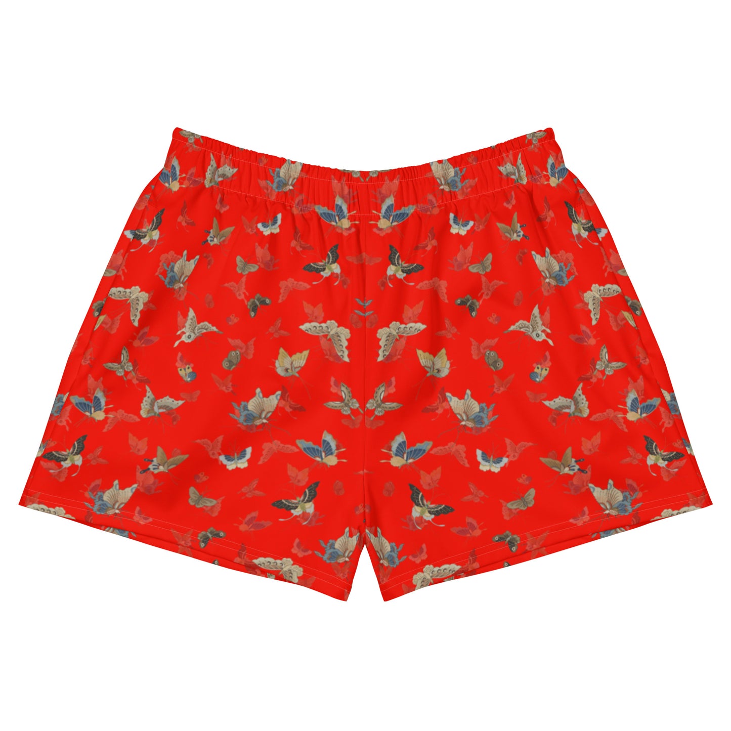 Butterfly dancing｜Unisex Athletic Shorts｜Garnet red