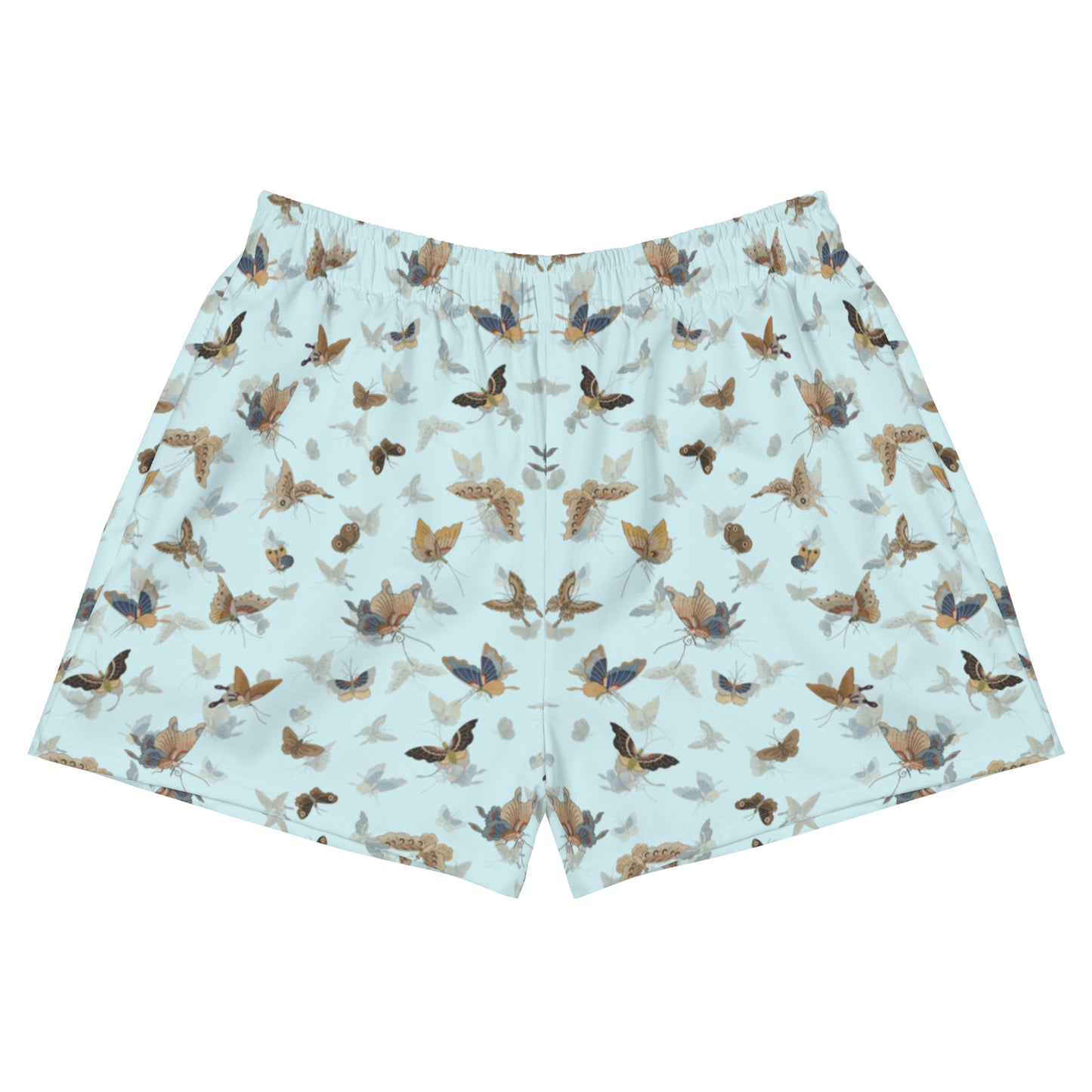 Butterfly dancing｜Unisex Athletic Shorts｜Aqua blue