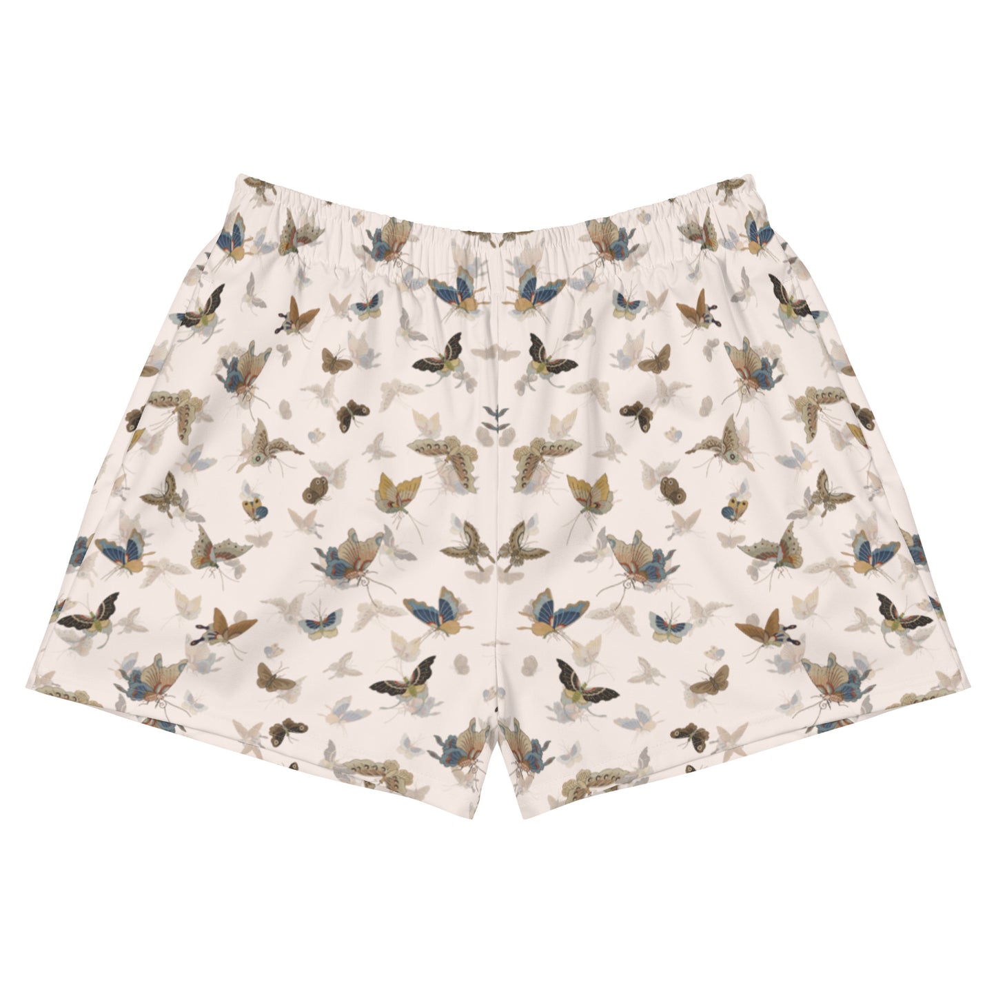 Butterfly dancing｜Unisex Athletic Shorts｜Fish belly white