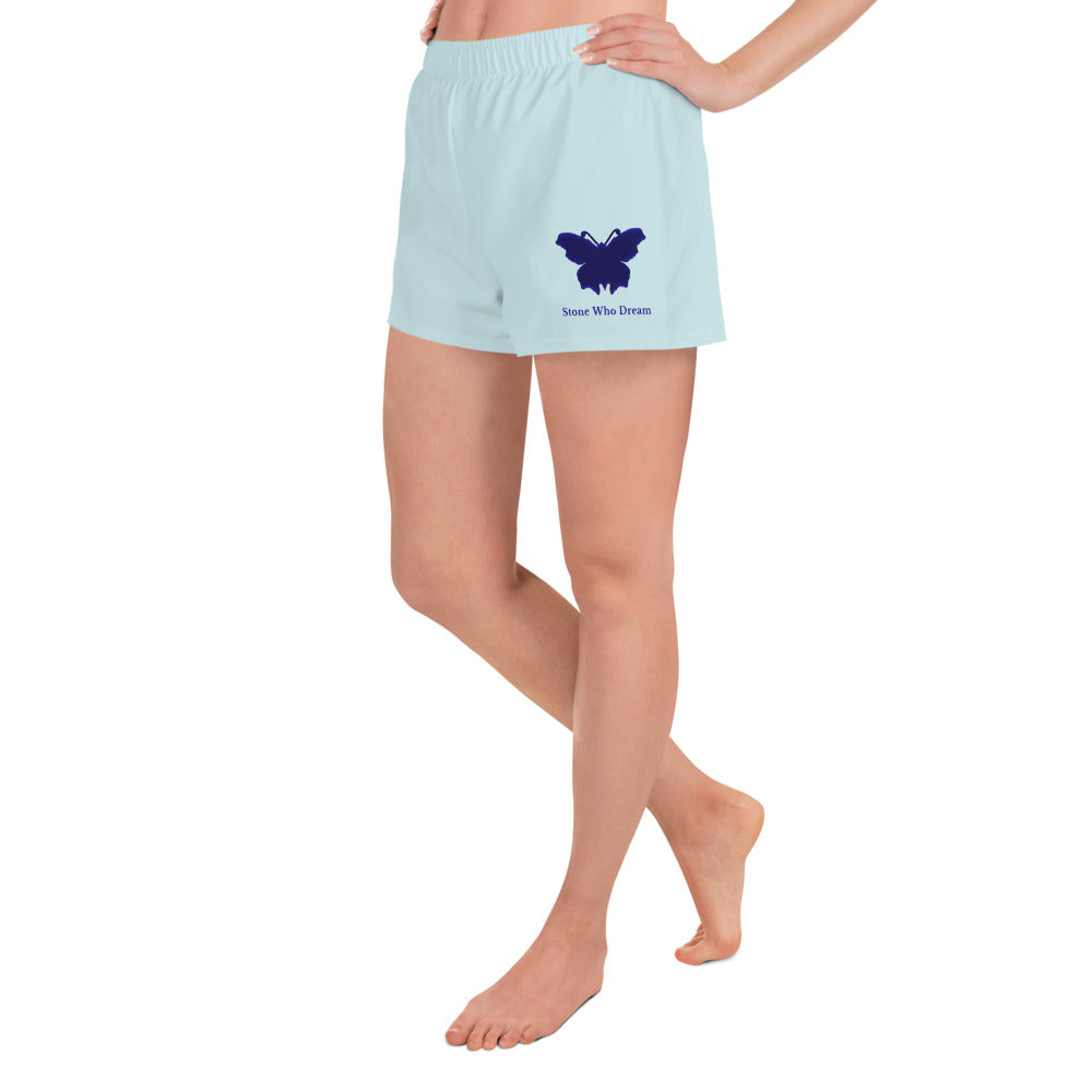 Logo collection｜Unisex Athletic Shorts｜Aqua blue