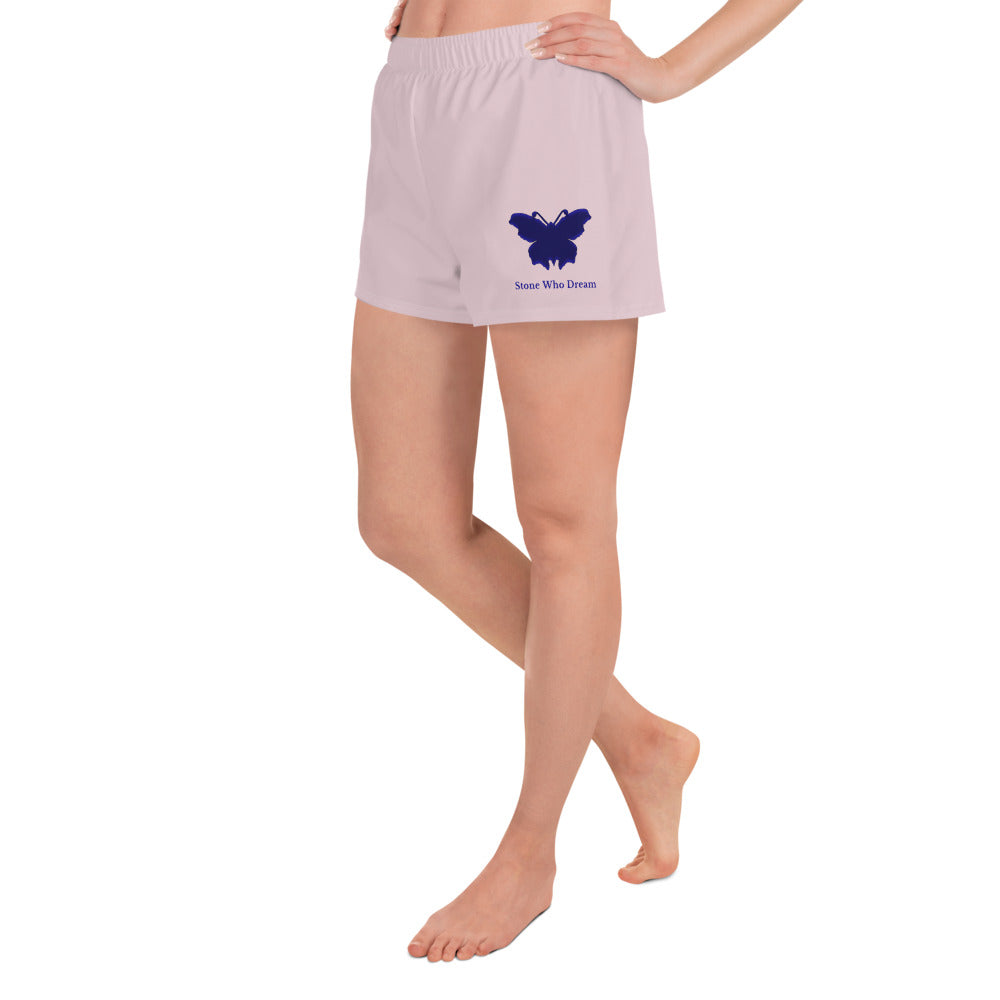 Logo collection｜Unisex Athletic Shorts｜Pale pinkish gray